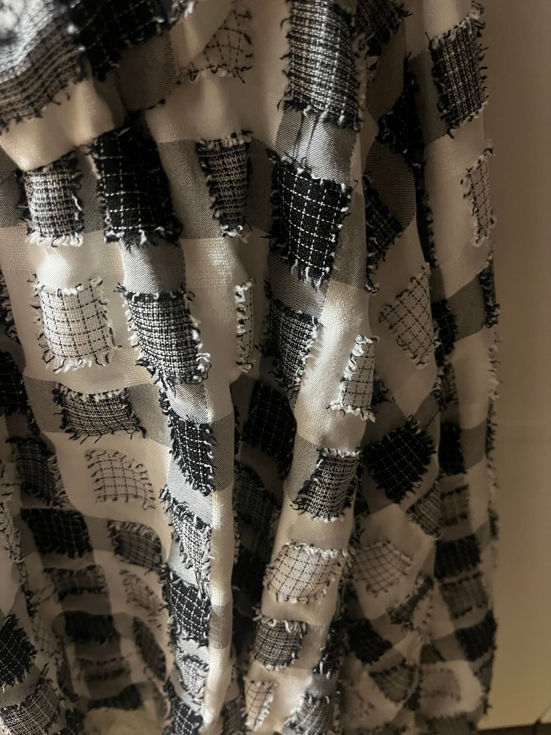 패치워크 패턴 레이어드 스커트 상품이미지2