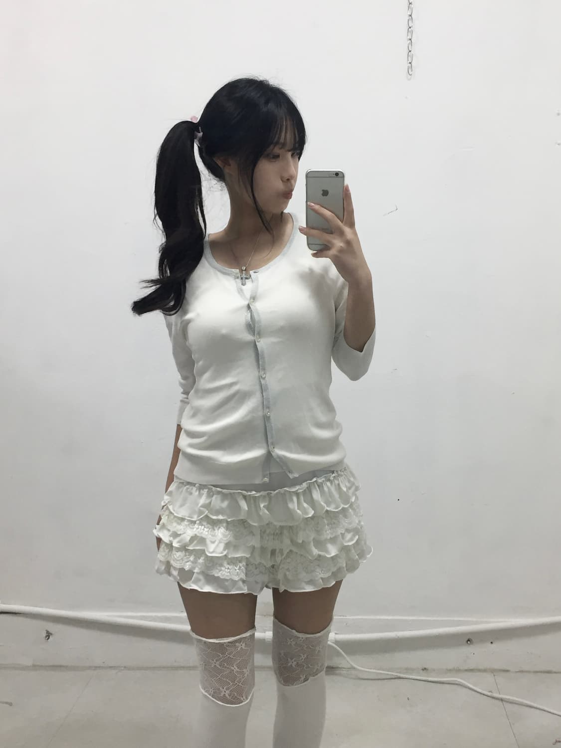 [PIN CURL] 세트 ! 로걀 비즈 반팔, 가디건 세트 상품이미지1