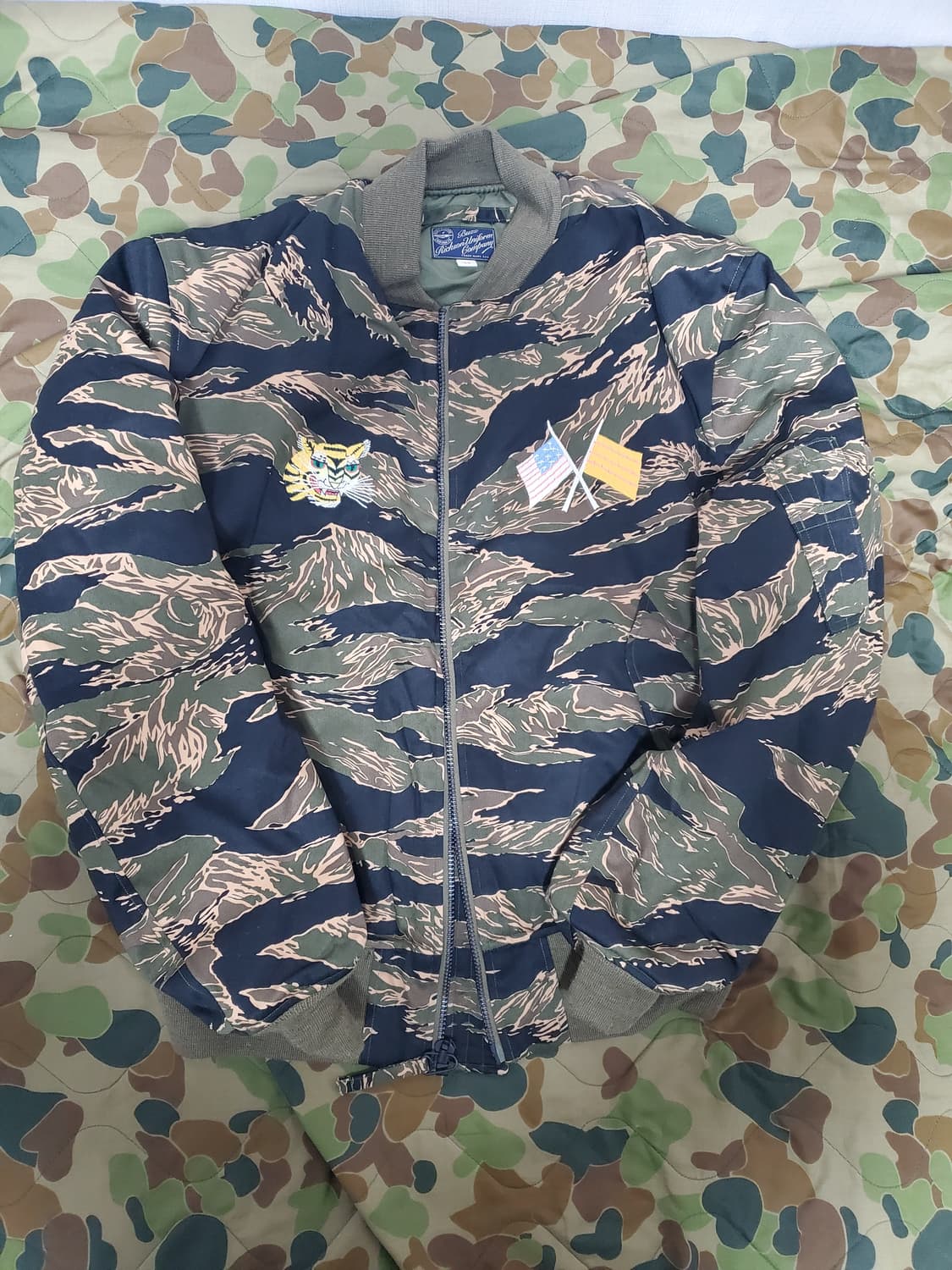 버즈릭슨 ma-1 타이거 패턴 베트남 자수 상품이미지1