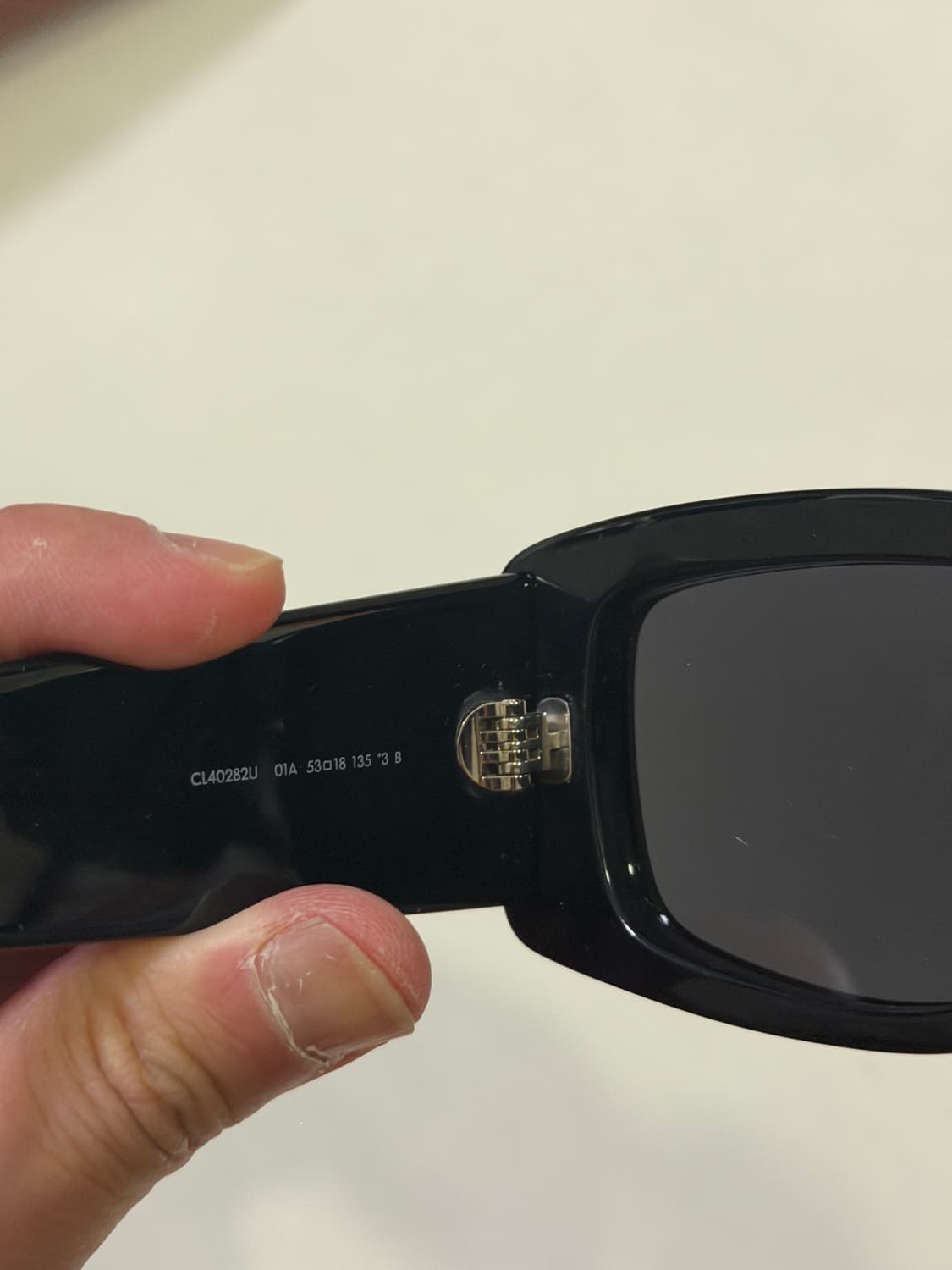셀린느 아세테이트 트리옹프 XL 01 선글라스 블랙 상품이미지5