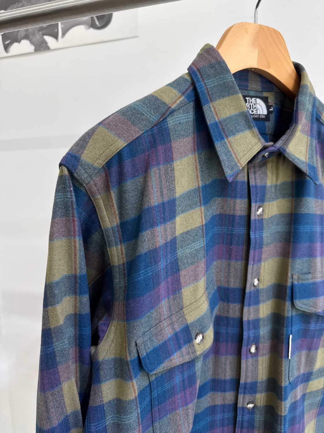 THE NORTH FACE (Made in Japan) 울 체크 셔츠 상품이미지3