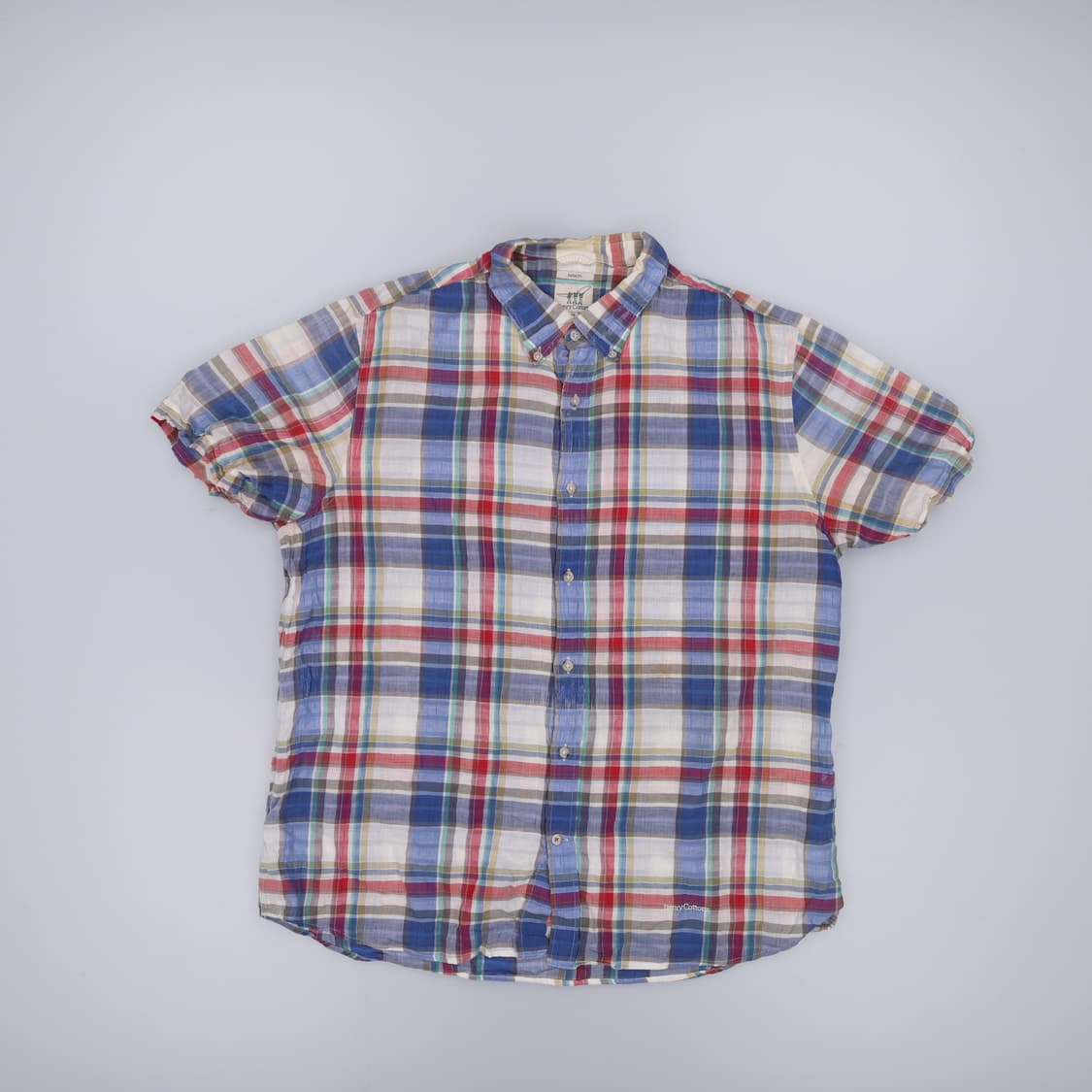 110 헨리코튼 린넨 반팔셔츠 0415H1 상품이미지1