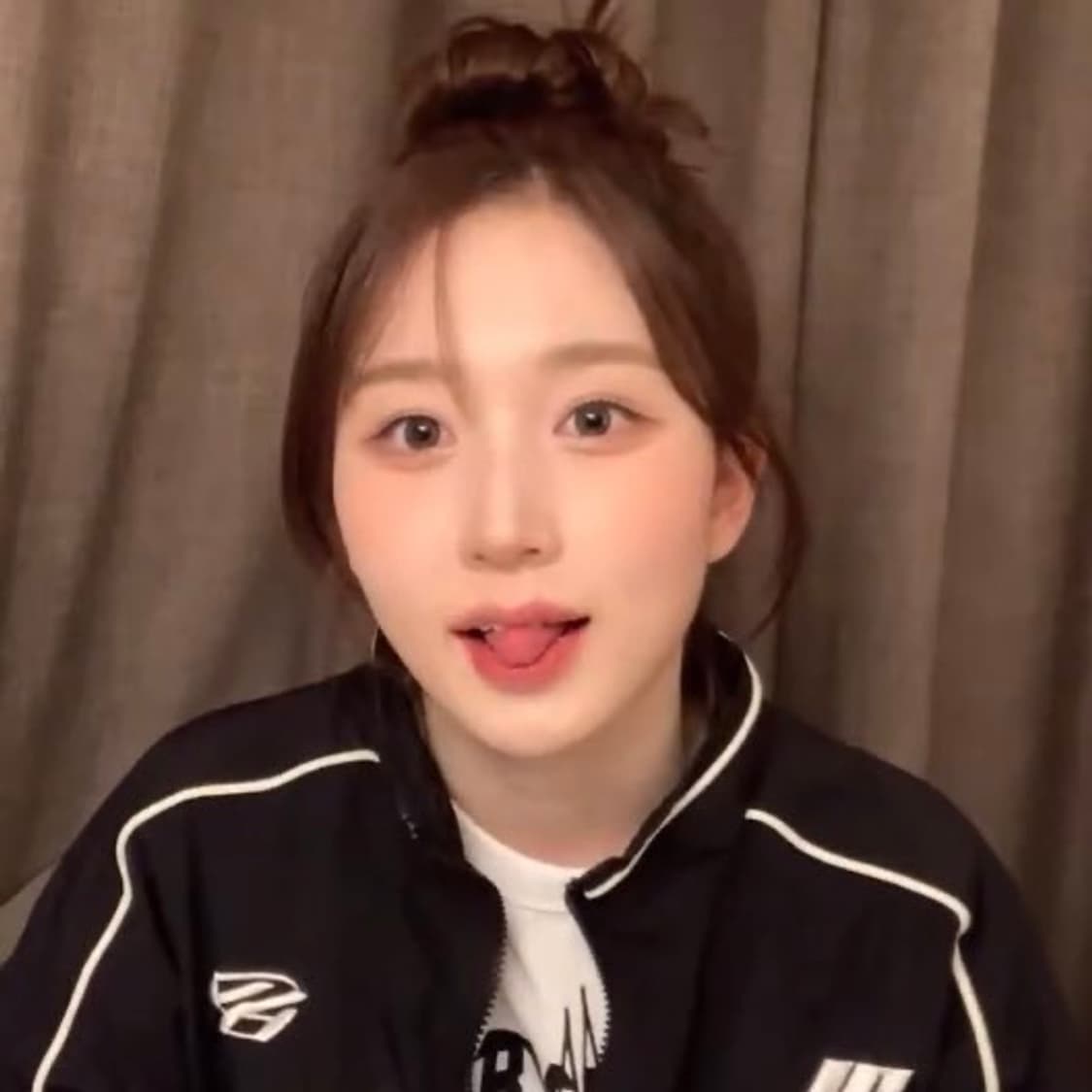 (엔믹스 해원 착용)낫포너드 레이싱 자켓 블랙 M 상품이미지1