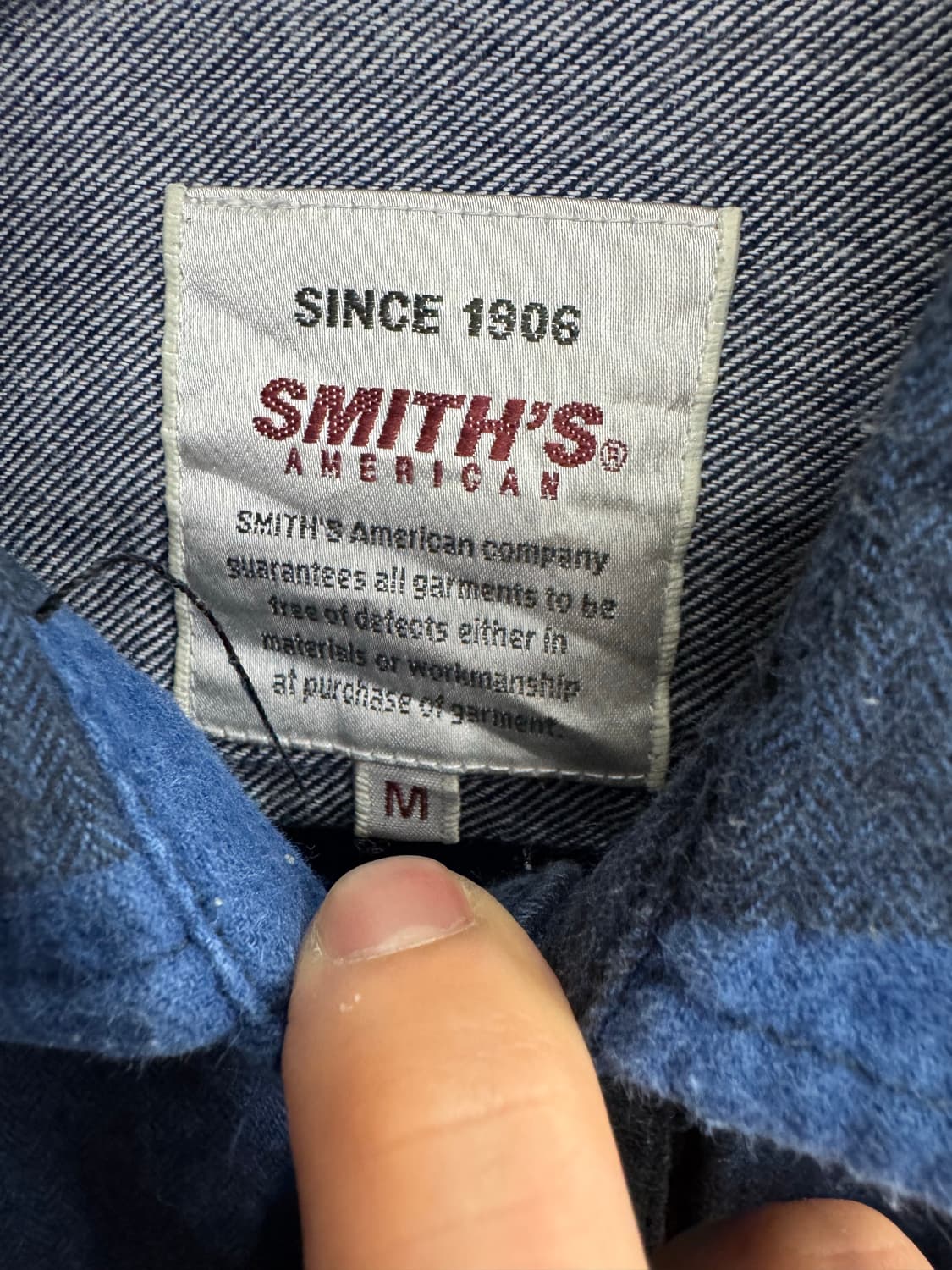 Smith’s American 빈티지 체크 패턴 플란넬 셔츠 상품이미지3