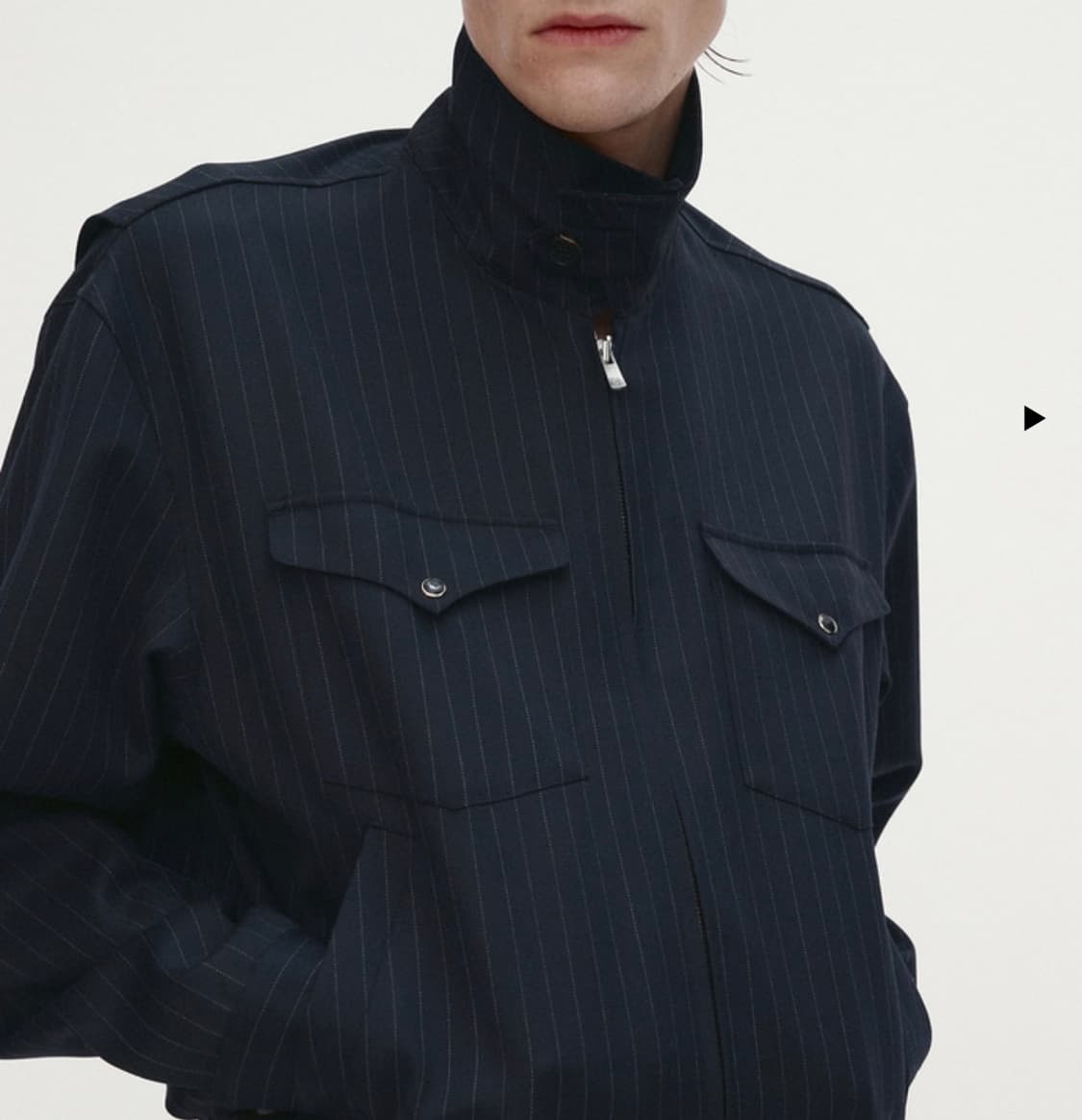 토니웩 핀스트라이프 더블 포켓 블루종 XL 상품이미지1