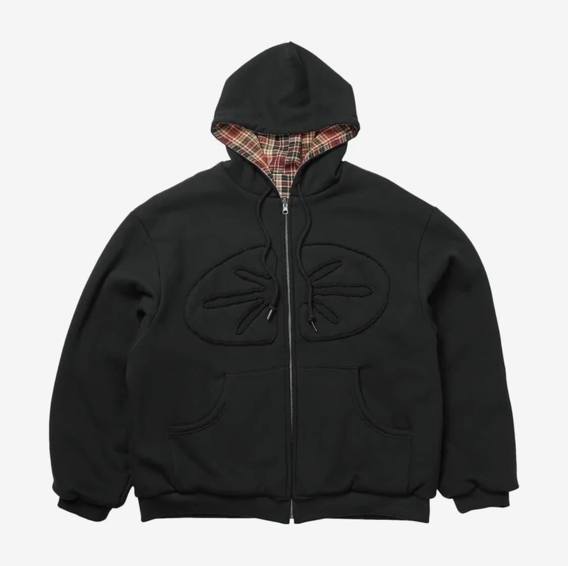 이알티알 Reversible Hoodie Zip-Up Check Red  상품이미지2