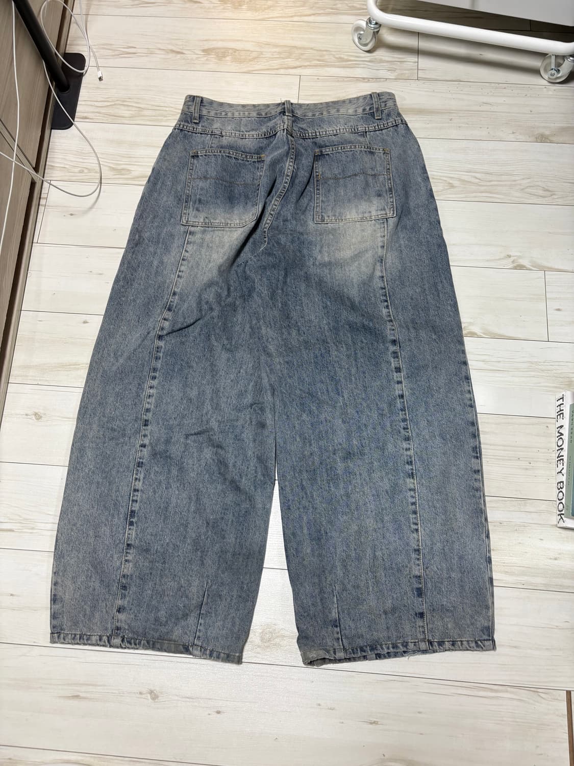 인템포무드 레이지보이 벌룬핏 데님 페이디드블루 XL 상품이미지4