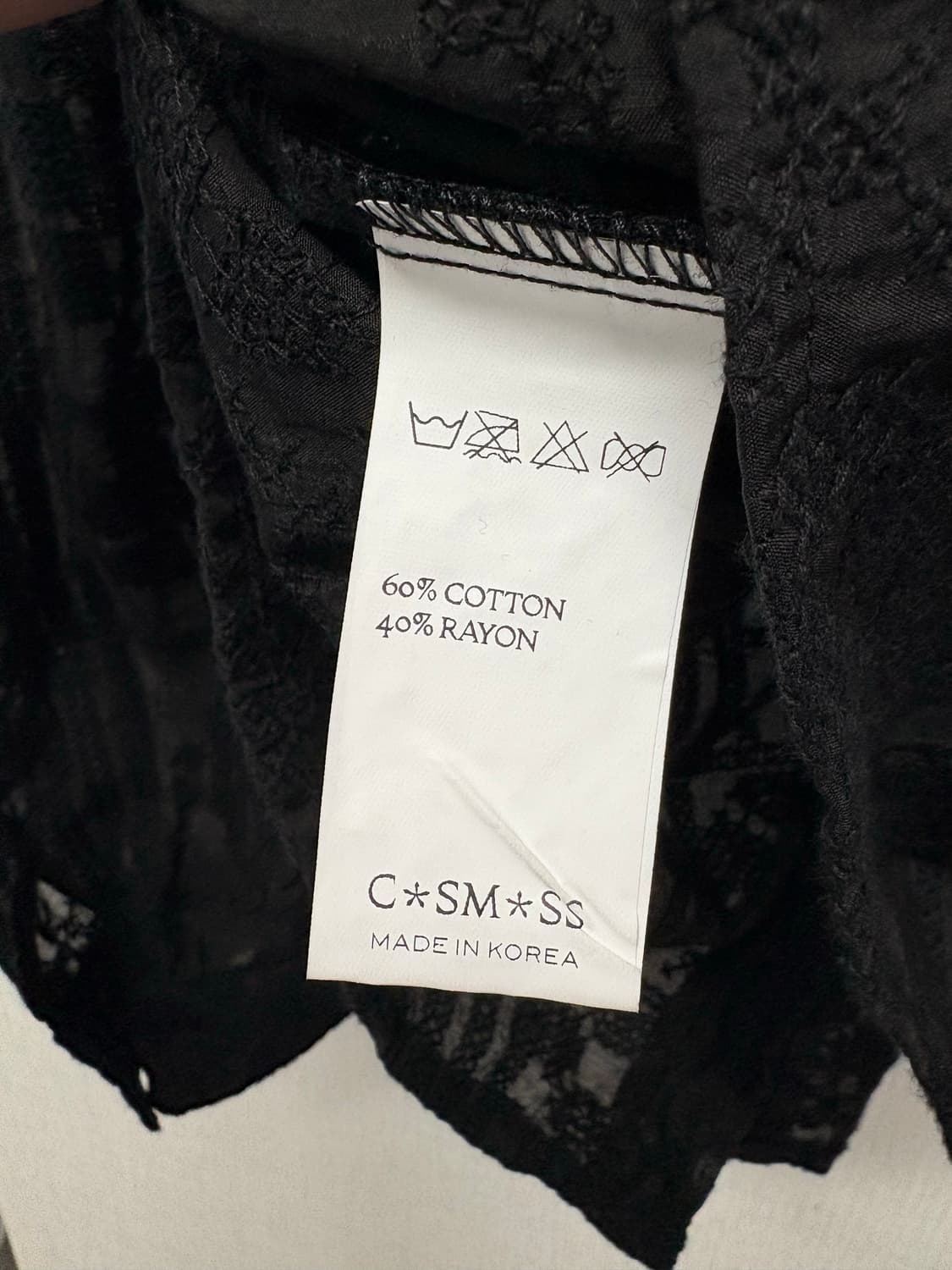 코스모스 블랙 블라우스 상품이미지4