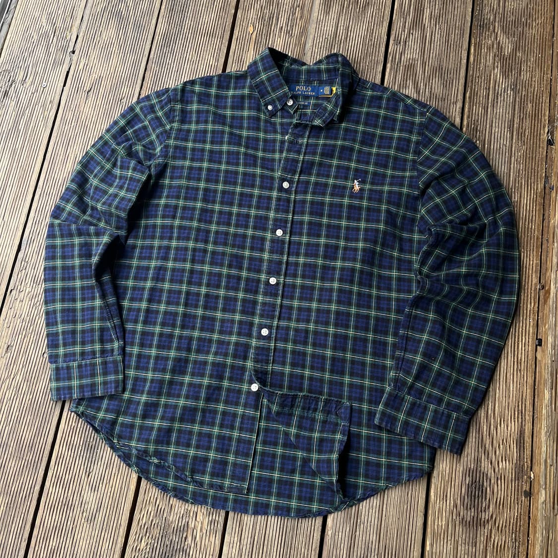 폴로 신형 qr택 체크셔츠 상품이미지1