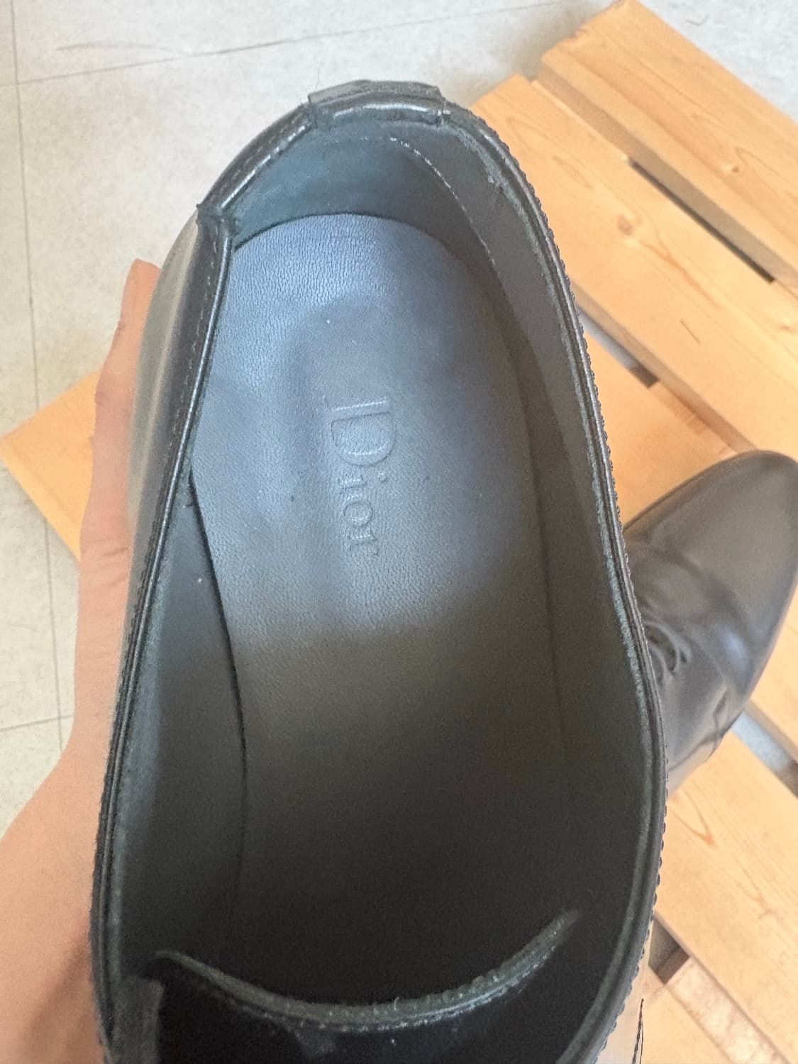 디올옴므 플레인 토 더비슈즈 42사이즈 상품이미지5