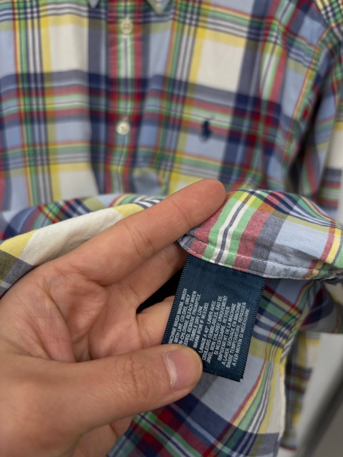 폴로랄프로렌 패치워크 체크셔츠 상품이미지5