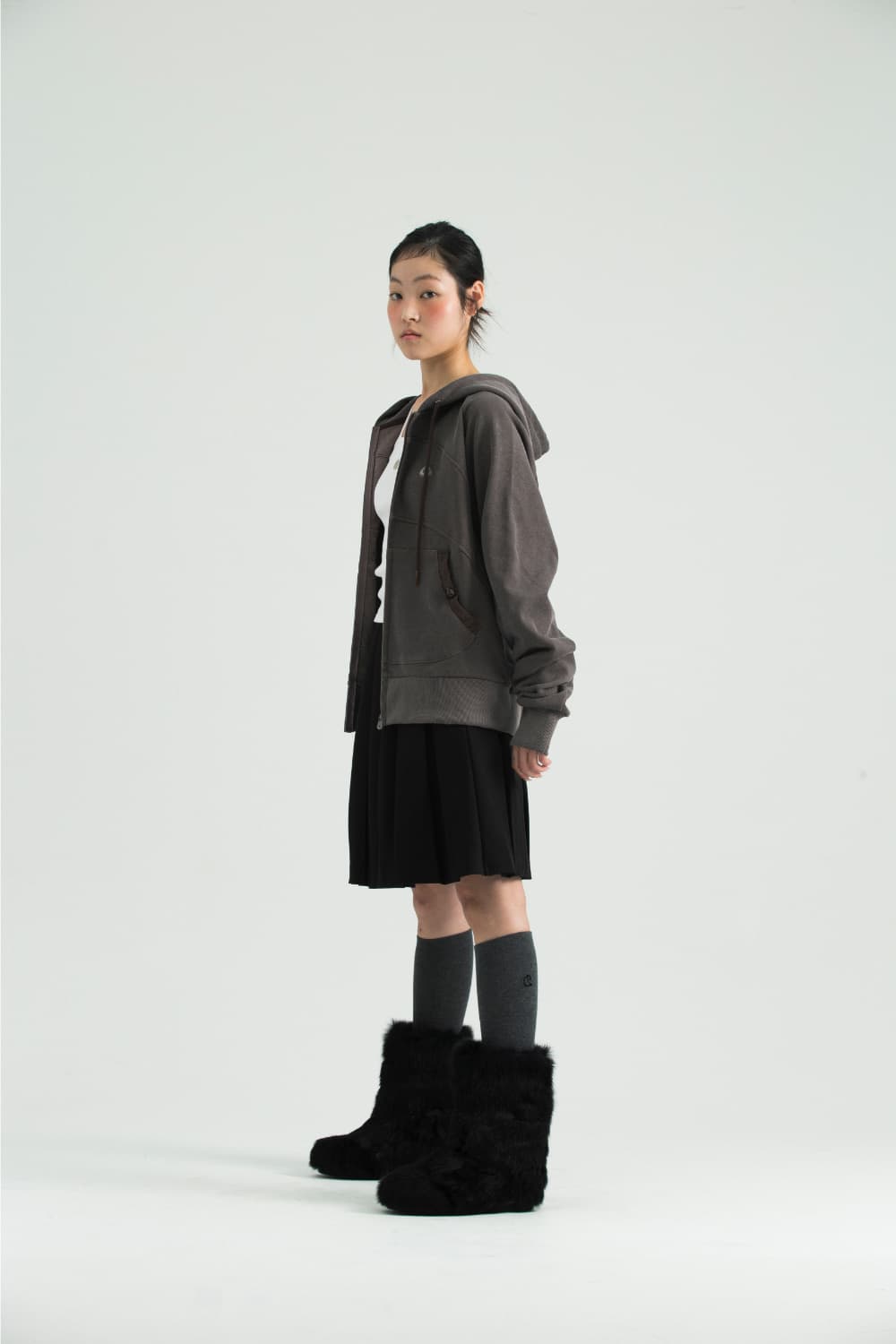 코이세이오 후드집업 와인 상품이미지1