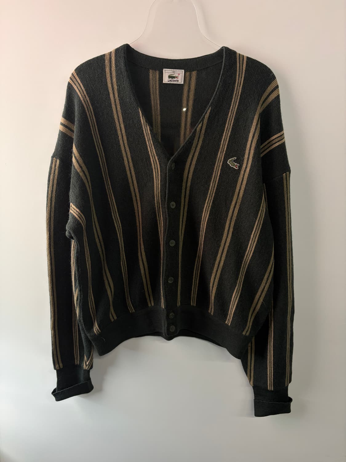 90s 서광 라코스테 울 니트 가디건 상품이미지2