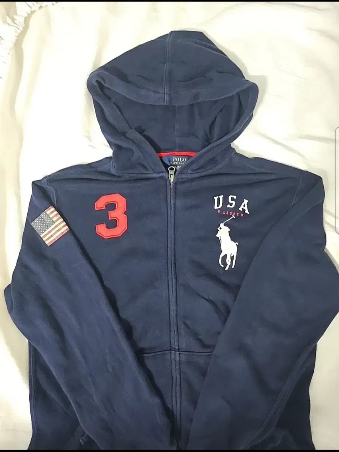 폴로빅포니 성조기후드집업 상품이미지1