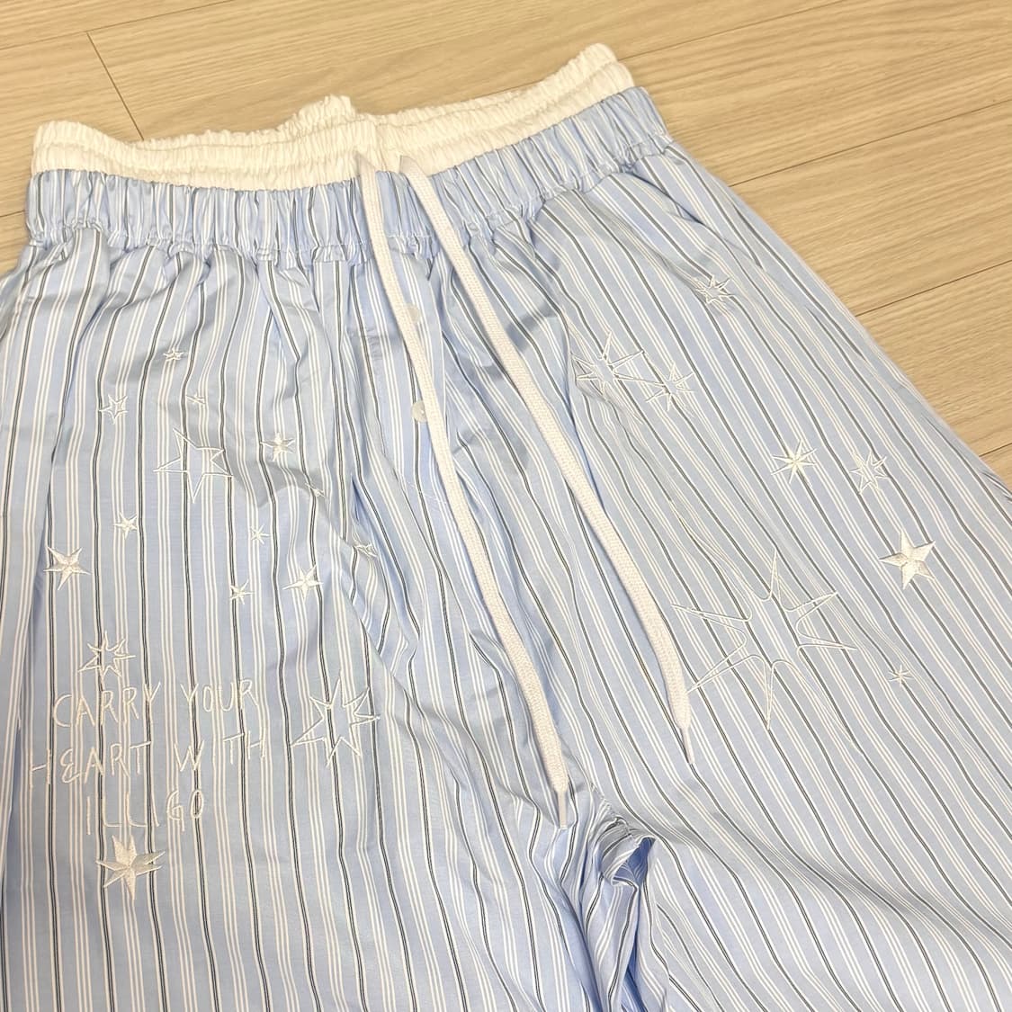 [새상품] 일리고 스티치 스트라이프 팬츠 상품이미지4