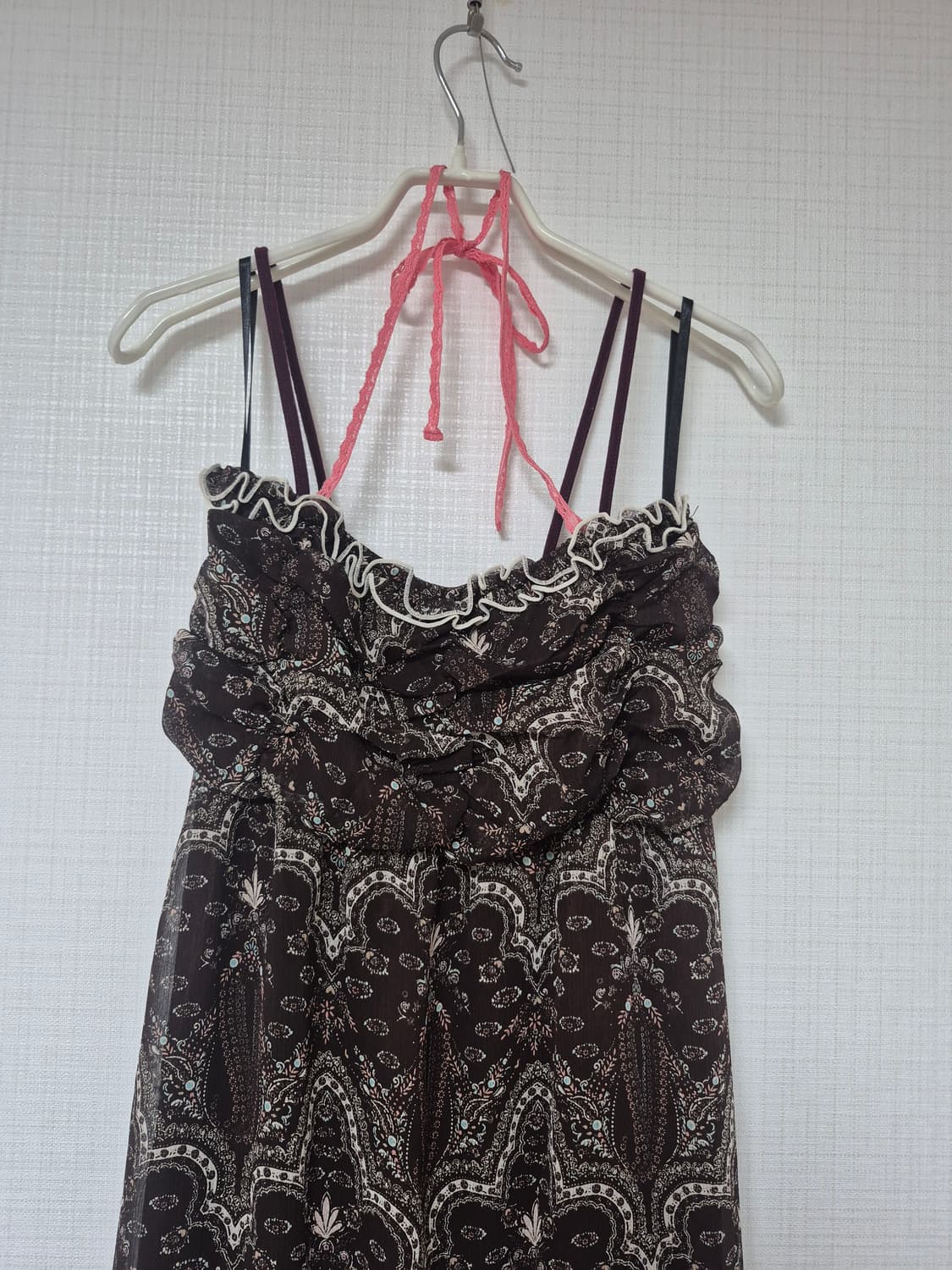 Japanese Vintage  쵸코페이즐리 비치원피스 상품이미지2