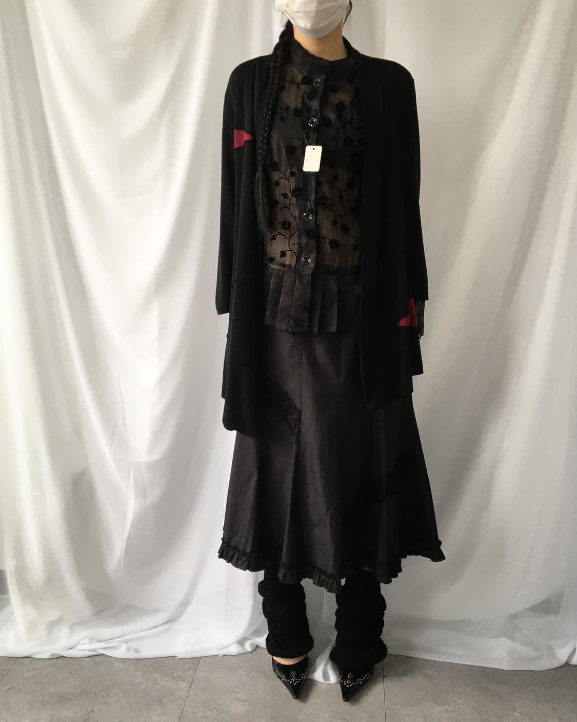 Line detail open cardigan 상품이미지5