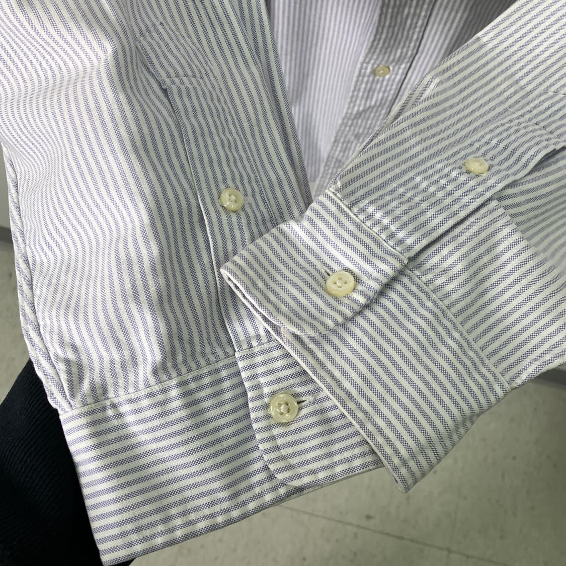 폴로 랄프로렌 버튼다운 스트라이프 옥스퍼드 셔츠 L 상품이미지7
