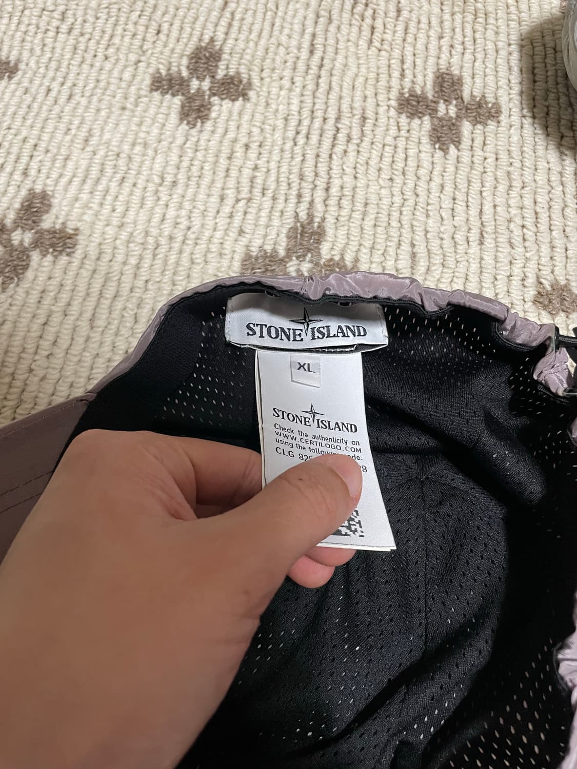 스톤아일랜드 나일론 메탈 볼캡 로즈쿼츠 상품이미지4