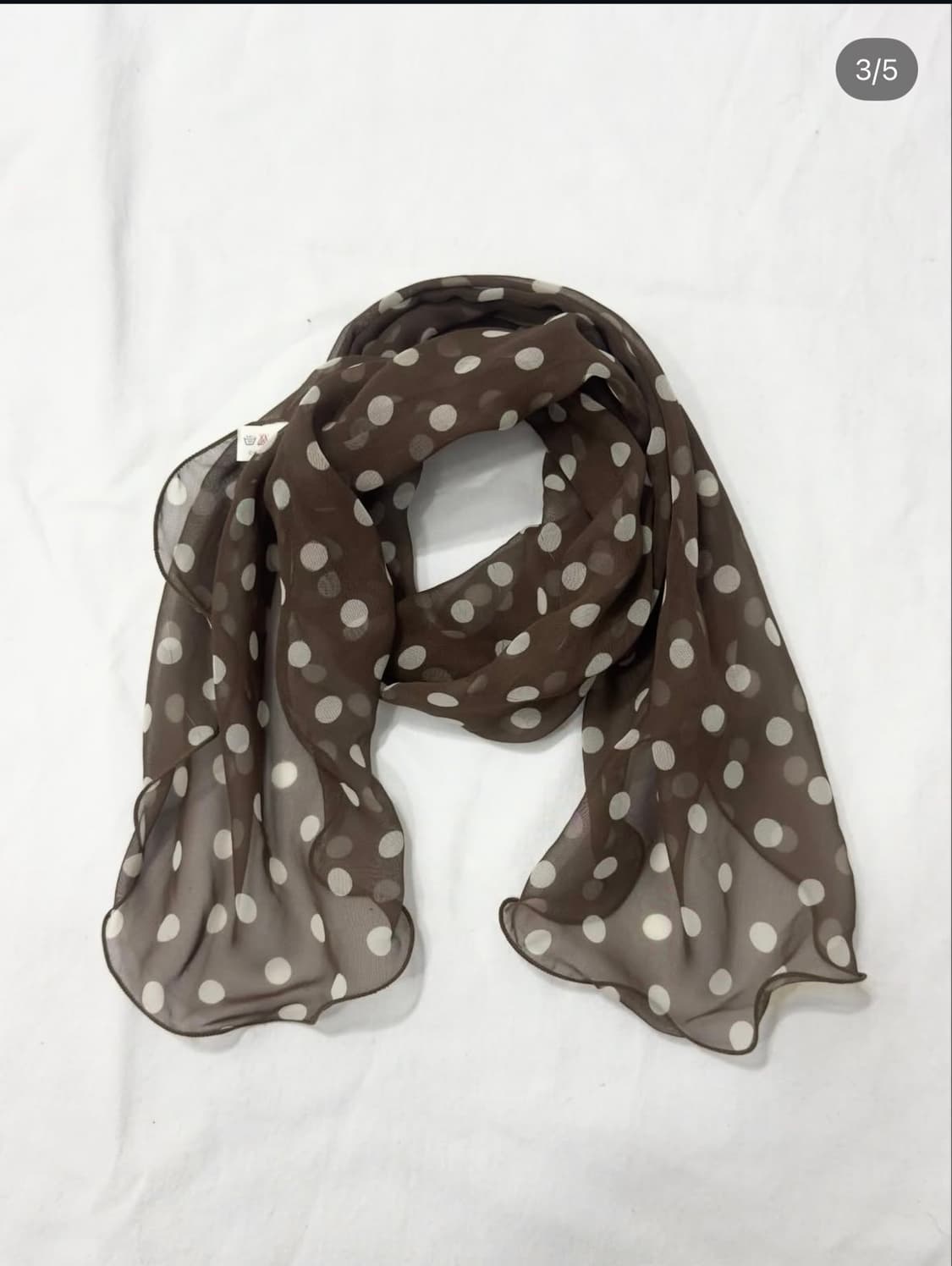 brown dot scarf 상품이미지1
