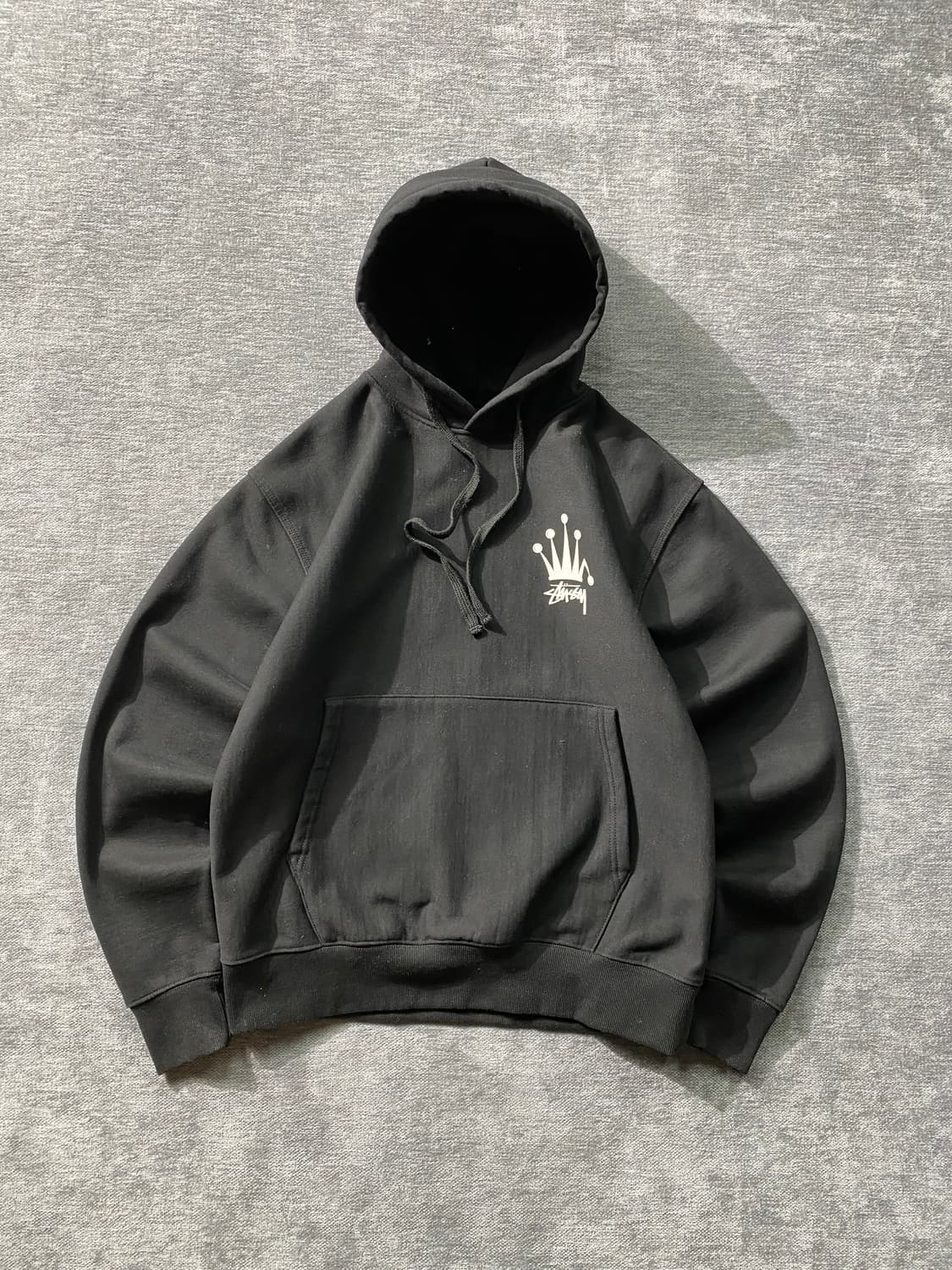 [M] Stussy 스투시 헤비웨이트 크라운 로고 후디 상품이미지3