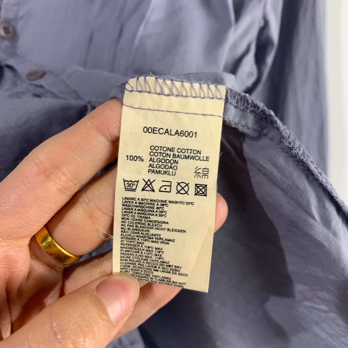 디젤 00a 핀턱 솔리드 셔츠 상품이미지5