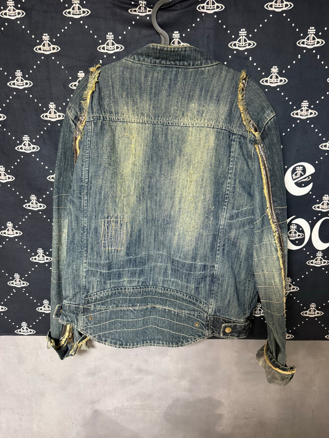 일본 빈티지 데님 워싱 자켓  상품이미지2