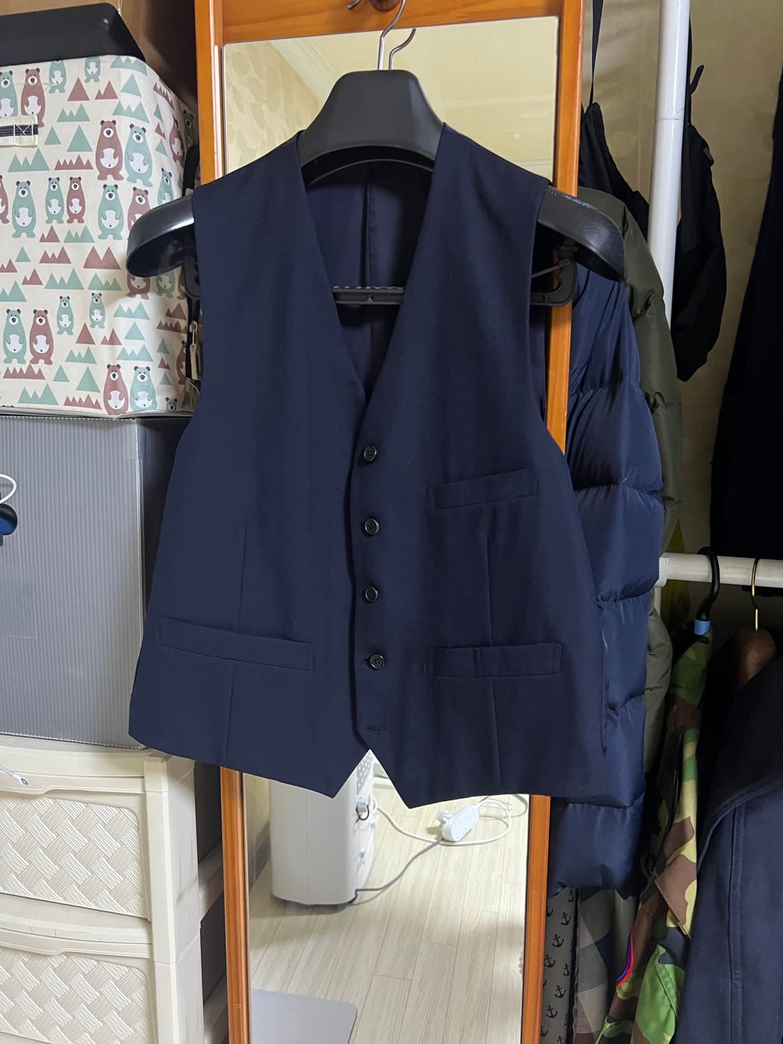 럼스골든베일 네이비 헤링본 비스포크 맞춤 자켓 상품이미지7