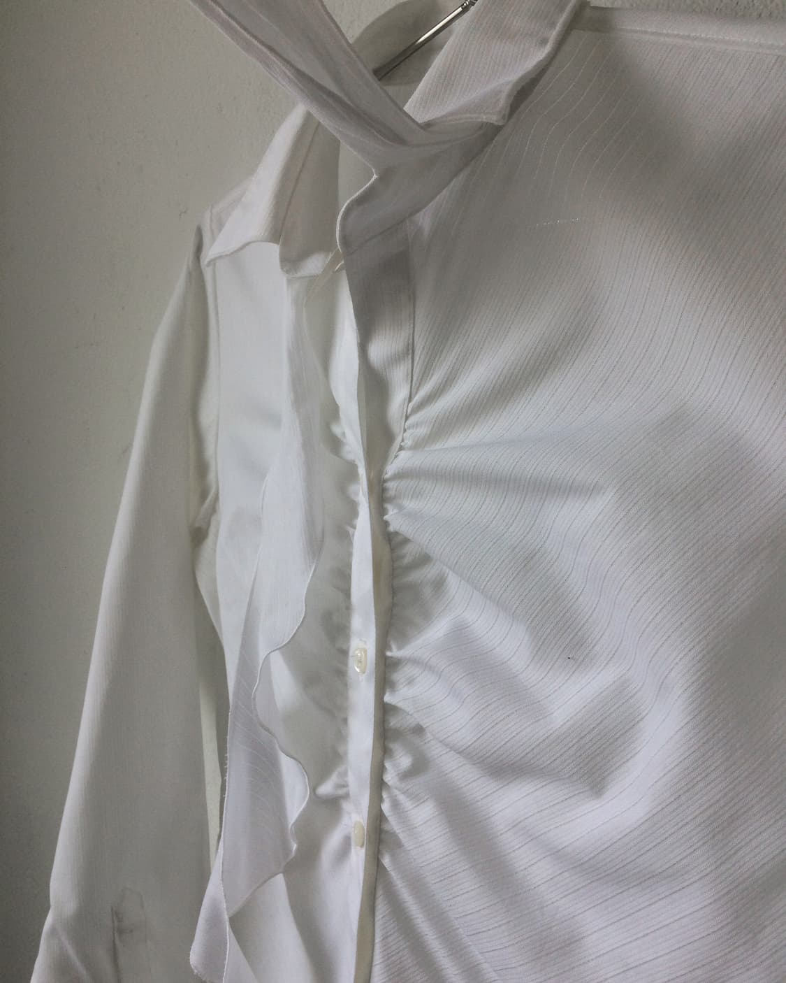 Tied point shirring shirt 상품이미지5