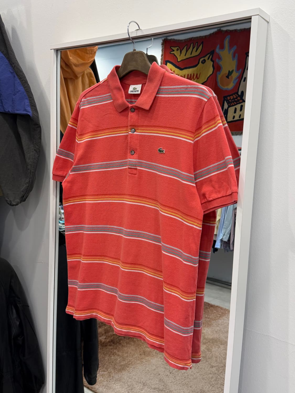 Lacoste 라코스테 스트라이프 pk 반팔 티셔츠 상품이미지1