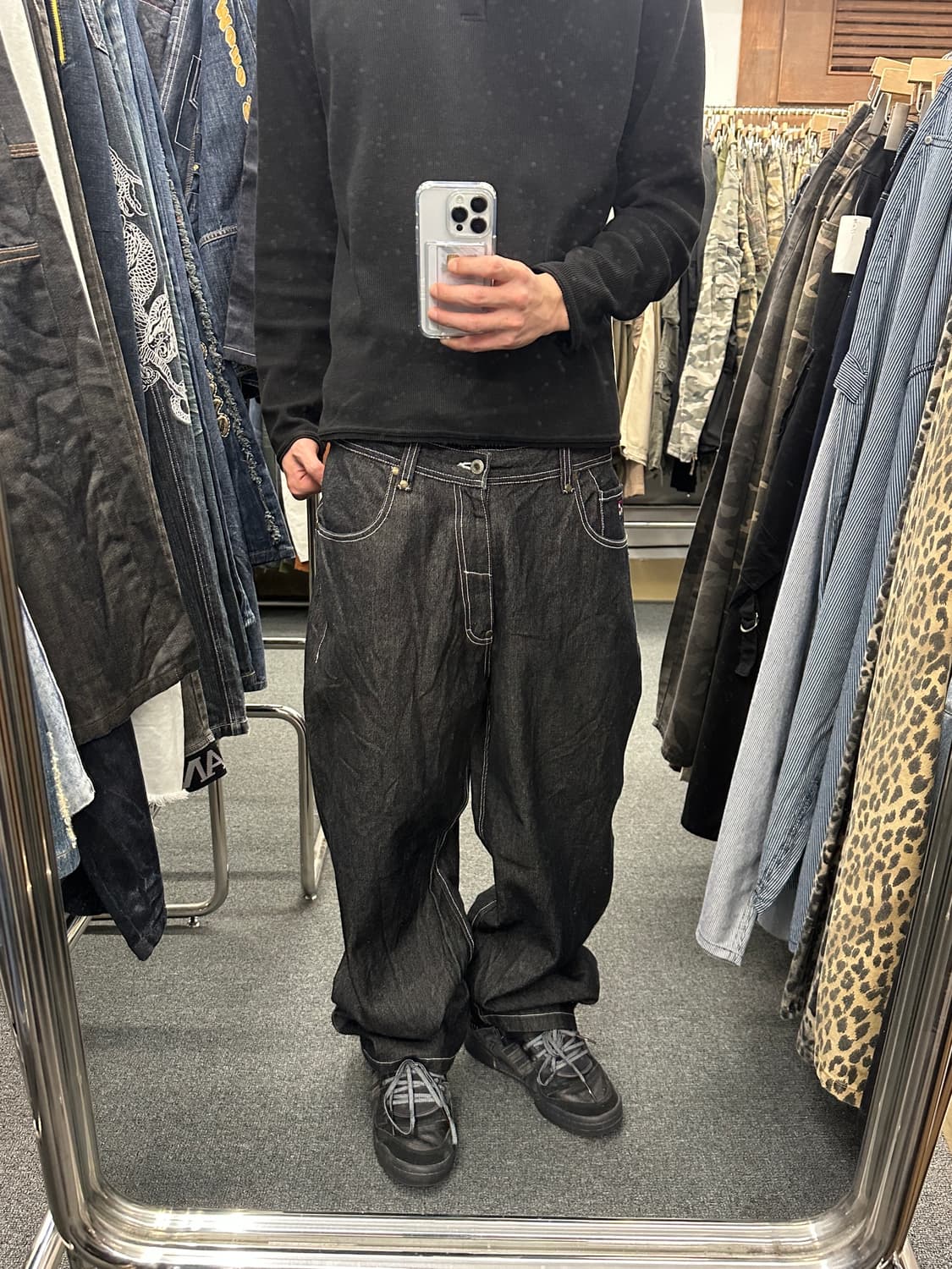 팻 팜 올드스쿨 스트릿 힙합 데님팬츠 상품이미지3