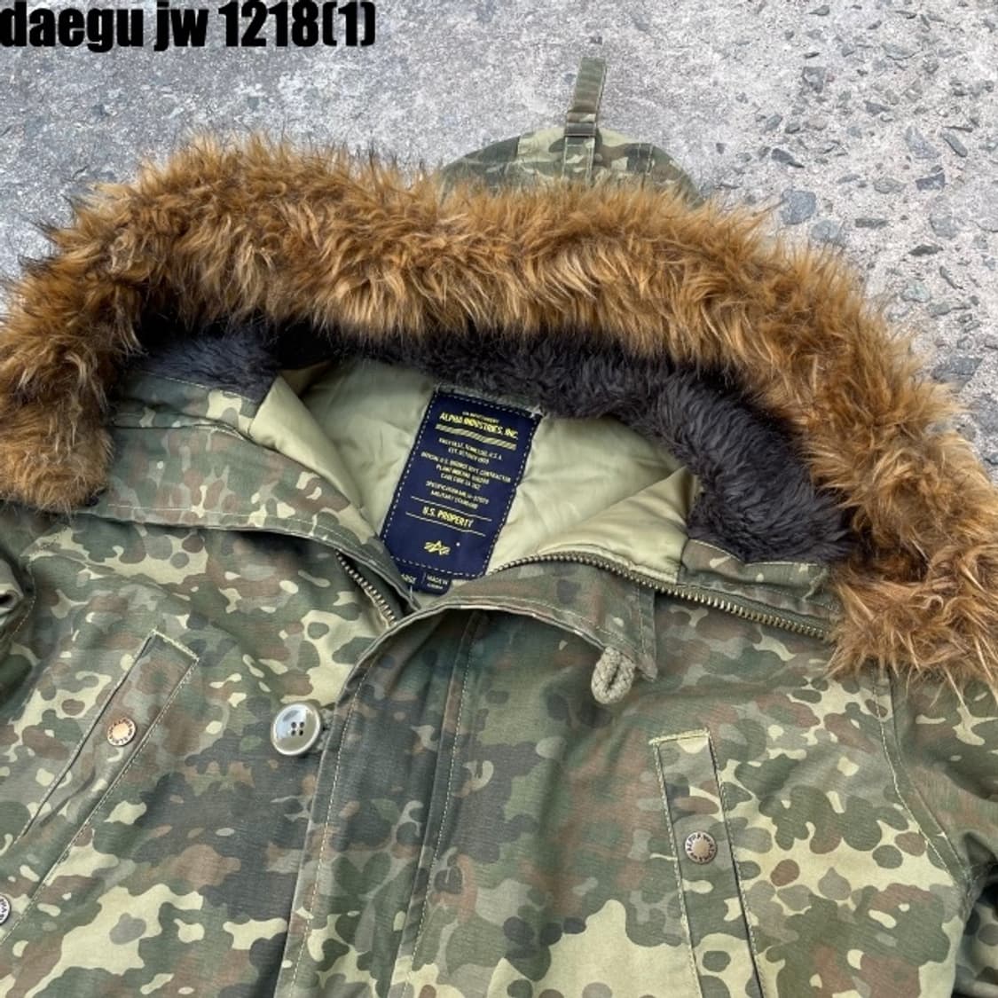 알파인더스트리 카모 패딩 상품이미지2