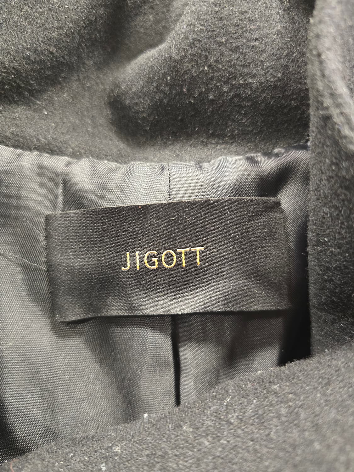 지고트 JIGOTT 모+캐시미어 핸드메이드 후드 모직 코트 프리사이즈 상품이미지7