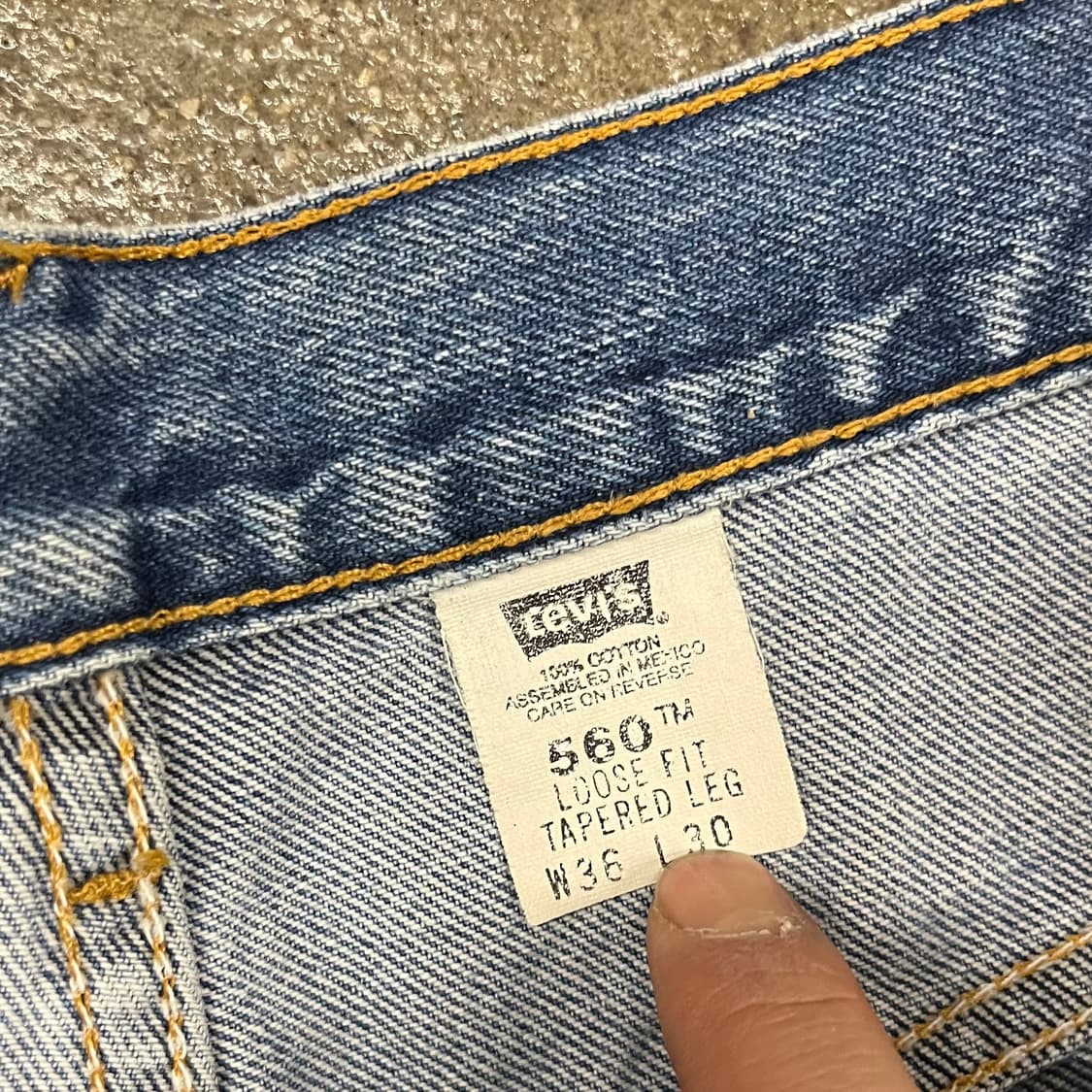90s Levis560 배기진 (35”) 상품이미지7