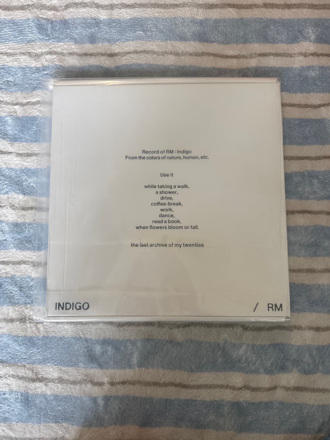 방탄소년단 LP BTS 랩몬스터 인디고 RM Indigo 상품이미지1