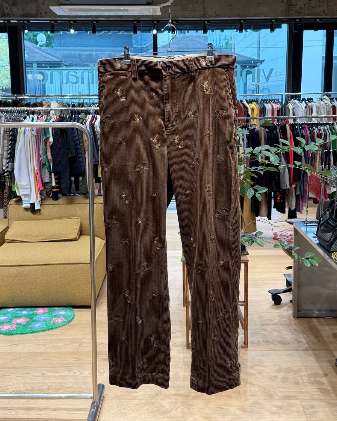 폴로 랄프로렌 브라운 덕 자수 코듀로이 팬츠  상품이미지1