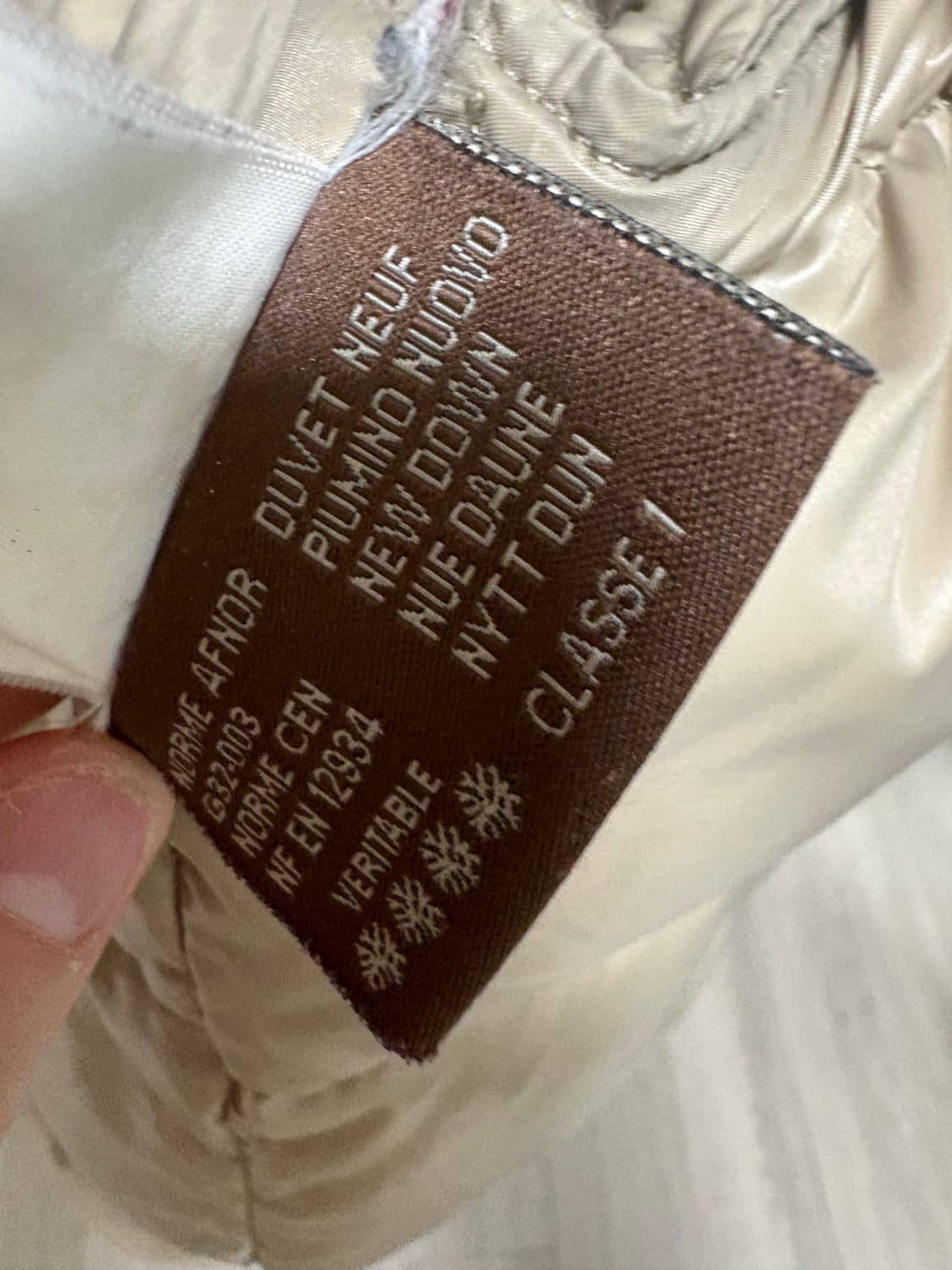 몽클레어 패딩 0사이즈 베이지 정품 상품이미지7