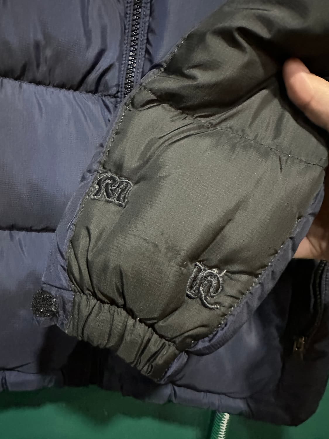 폴로 투톤패딩 네이비 M 상품이미지3