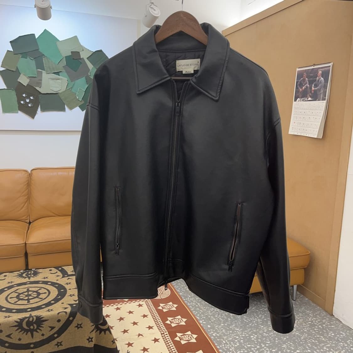 라퍼지스토어 스트릿힙 모던락시크 버핑레더 라이더자켓 M C08615 상품이미지3