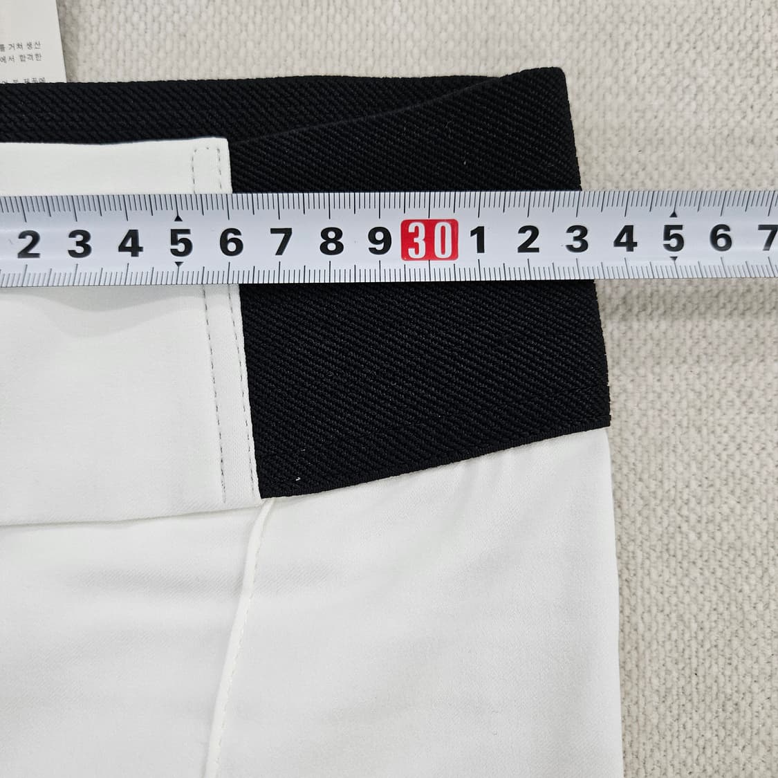 [66] 새상품 예쎄 여성 화이트 스판 밴딩 일자 팬츠 0120Y2 상품이미지7