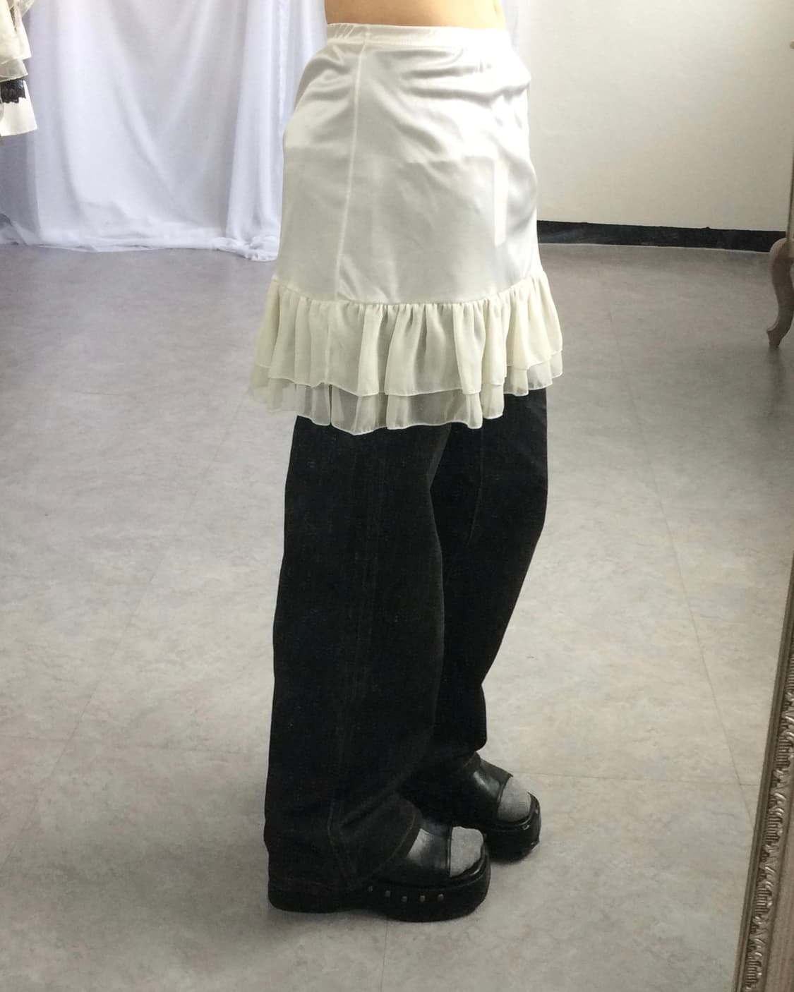 Frill layer mini skirt 상품이미지6