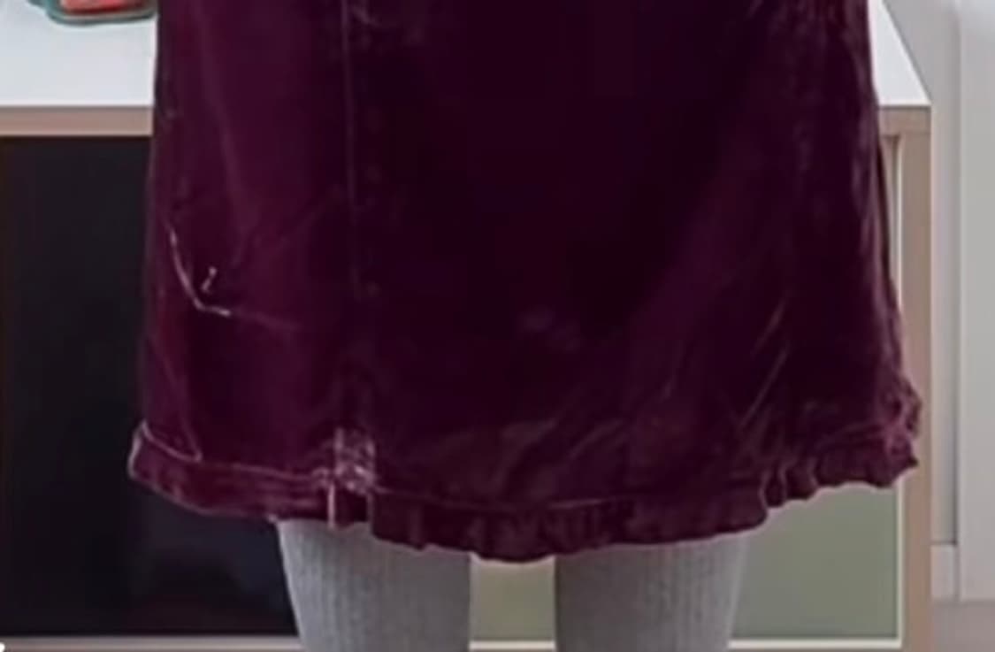 아뜰리에에디션 벨벤 버건디치마 M 상품이미지5