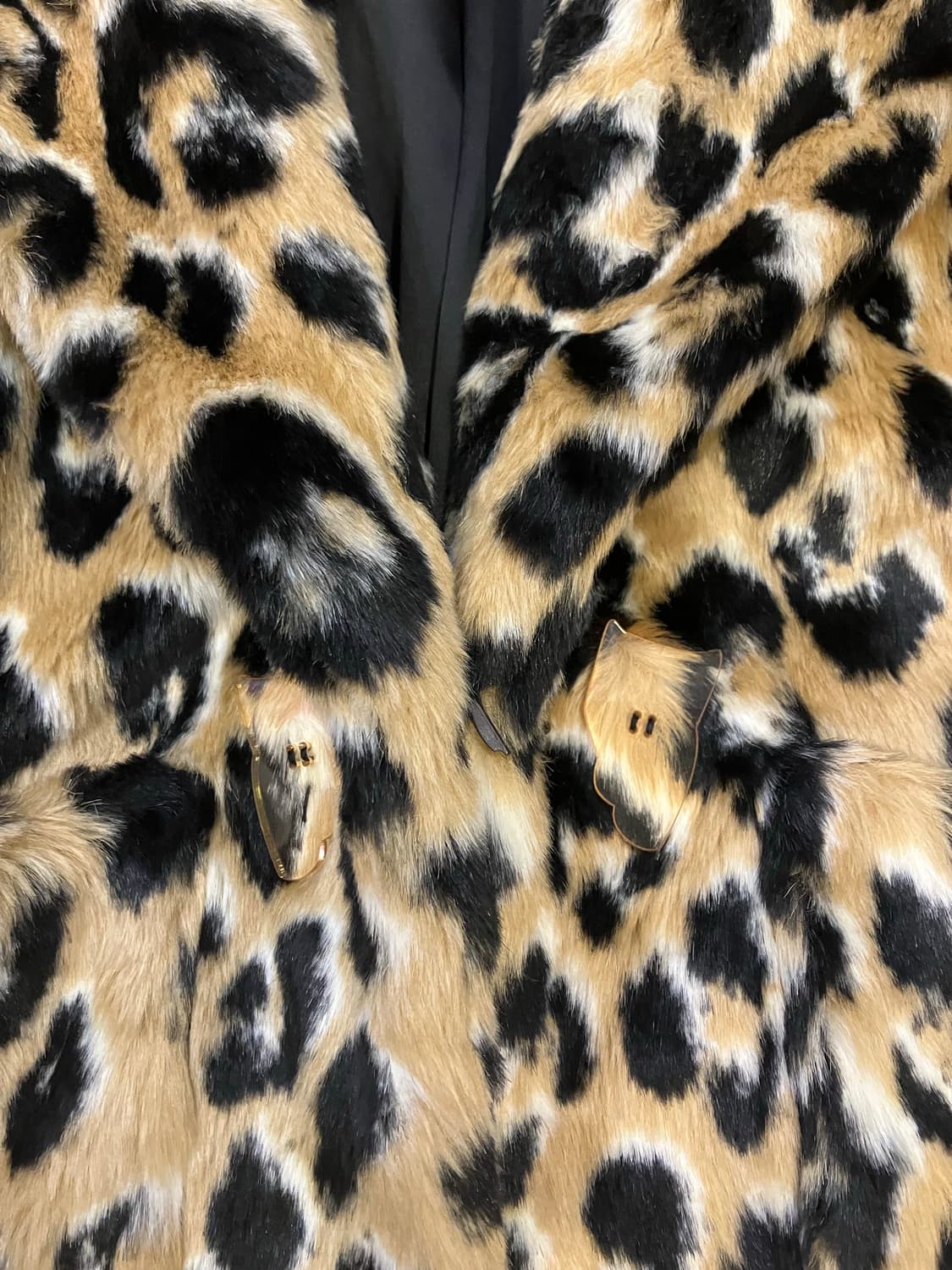 럭키슈에뜨 호피 퍼 코트 상품이미지8