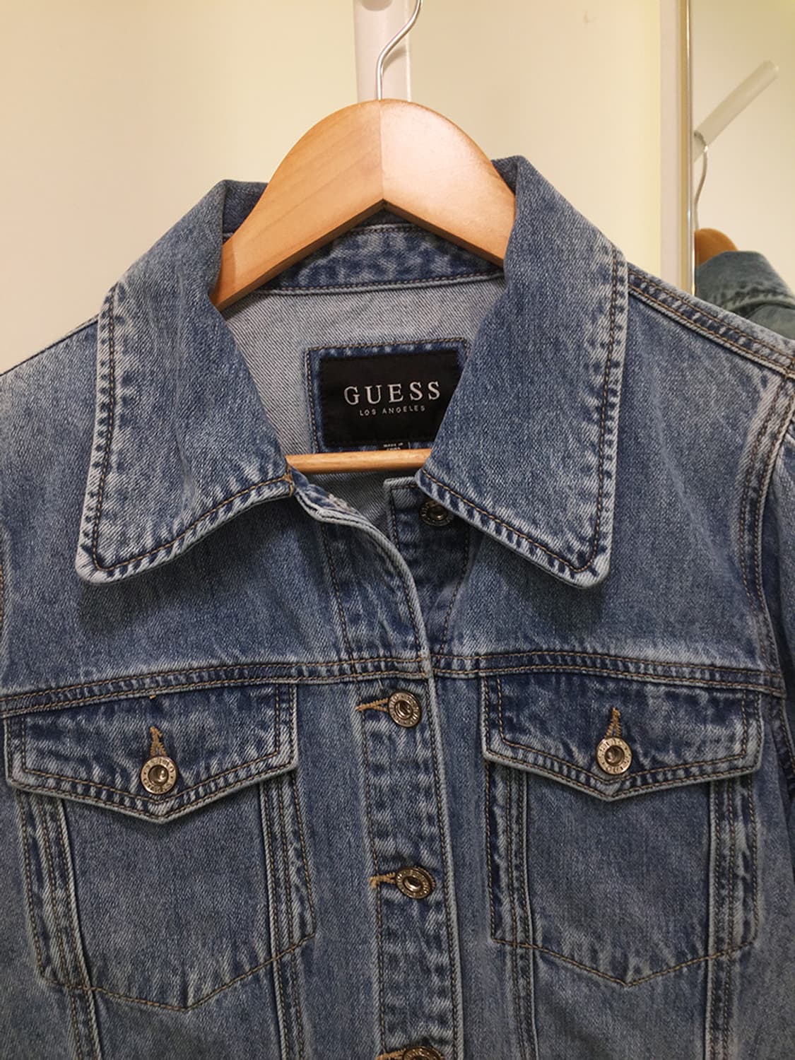 여성 게스 데님 크롭자켓 95 상품이미지4