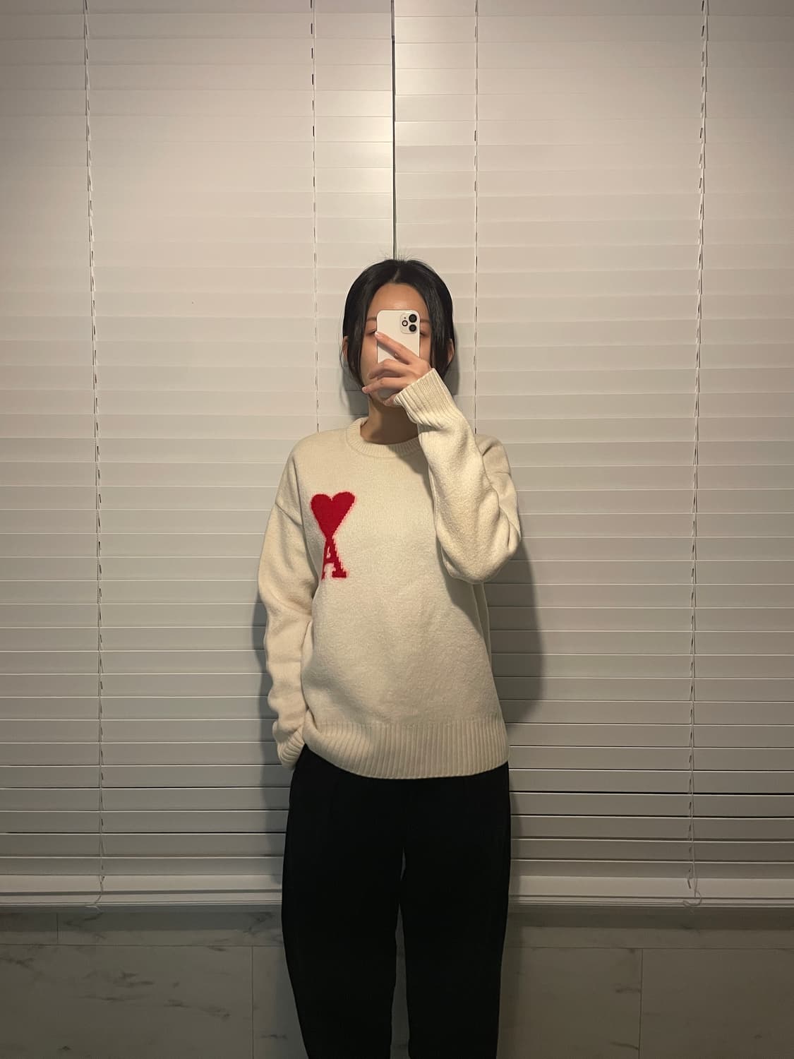 아미 버진울 빅하트 니트 상품이미지1