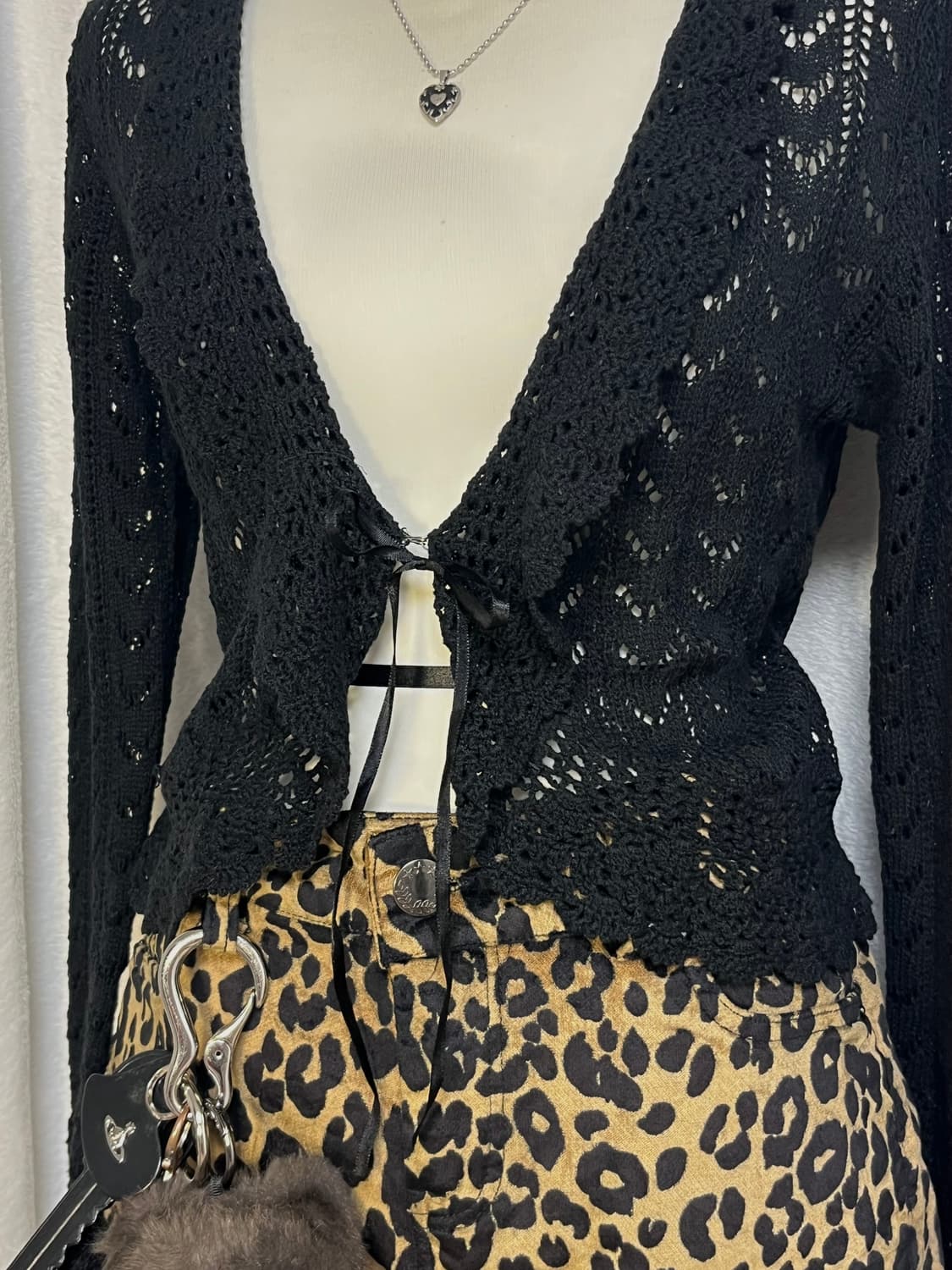 빈티지 크로쉐 볼레로 가디건 상품이미지7