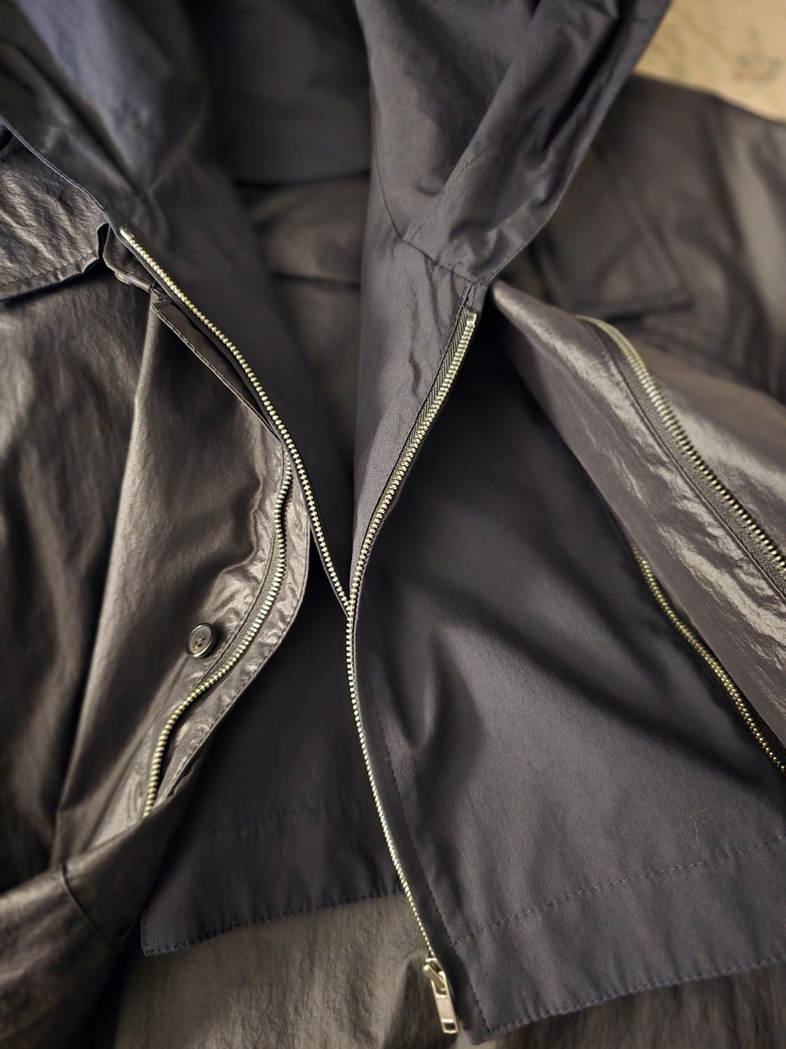 준지 레이온 바람막이 레이어드 자켓셔츠 48사이즈입니다. 상품이미지8