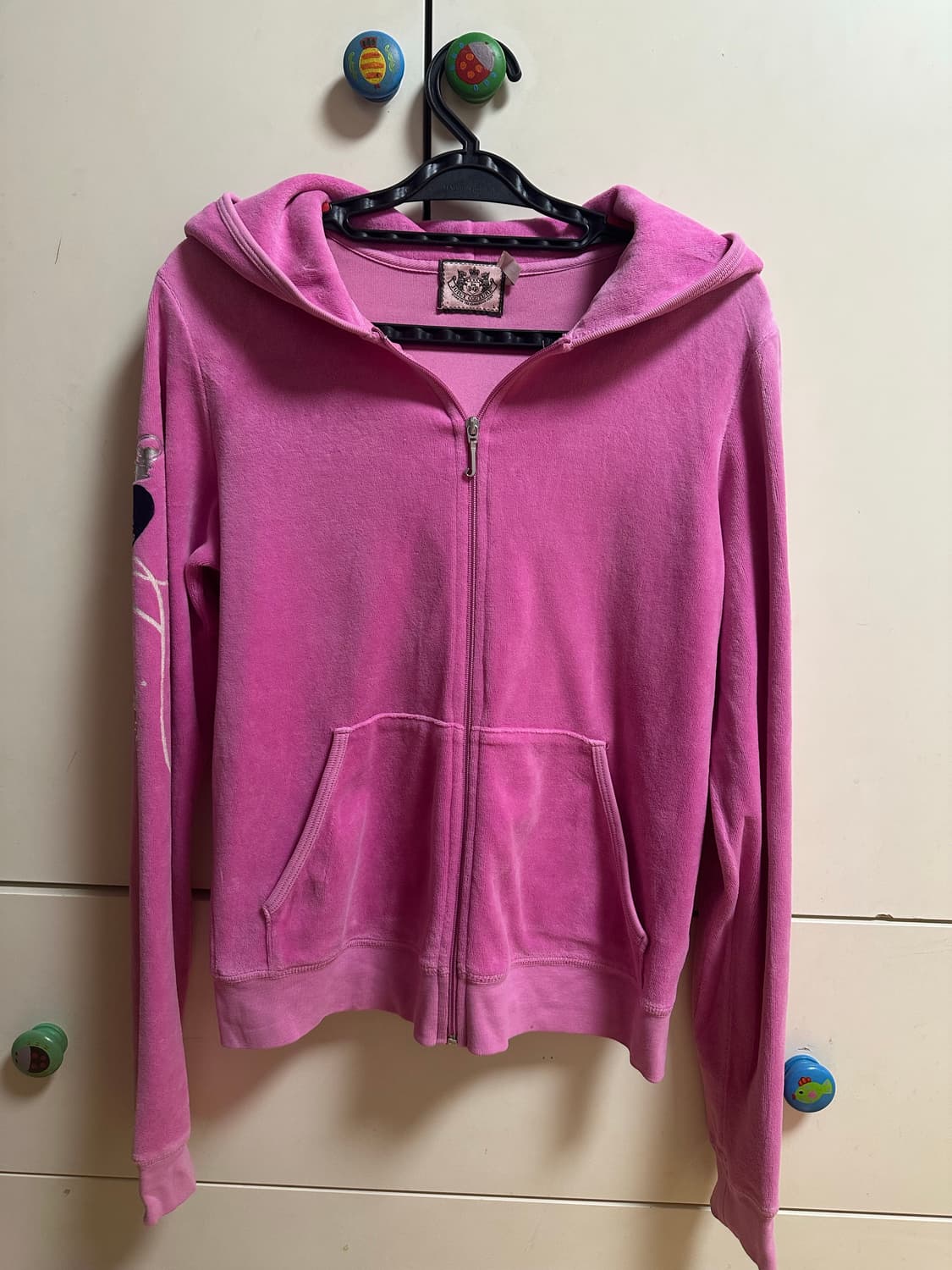 쥬시꾸띄르 집업 핑크 L 상품이미지3