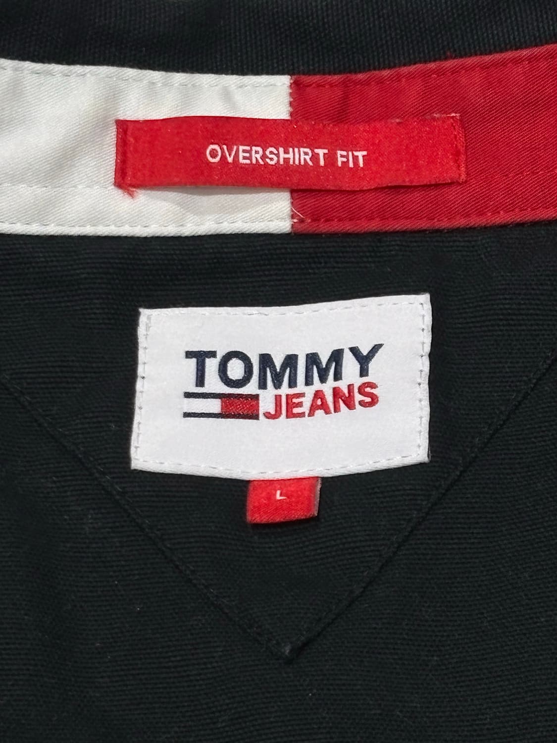 타미 진스 빅로고 블랙 셔츠 상품이미지7