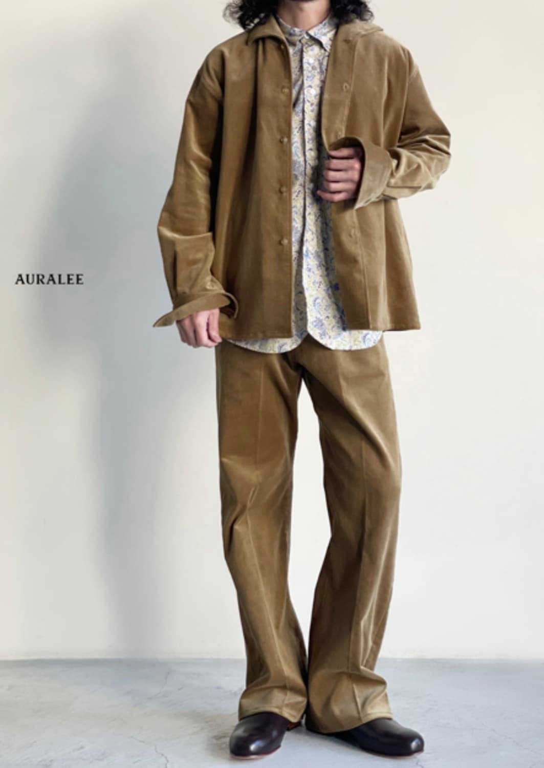 오라리 코듀로이 팬츠 레드 브라운 3 상품이미지1